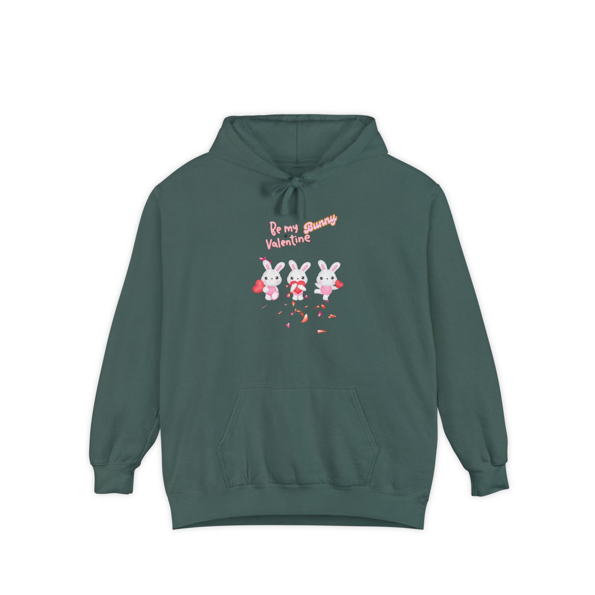 My Bunny Valentine Unisex Garment-Dyed Hoodie