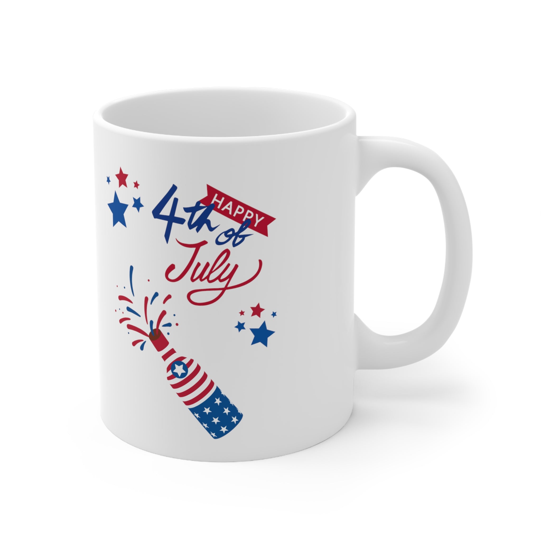 Happy 4th Of July Celebration Ceramic Mug 11oz