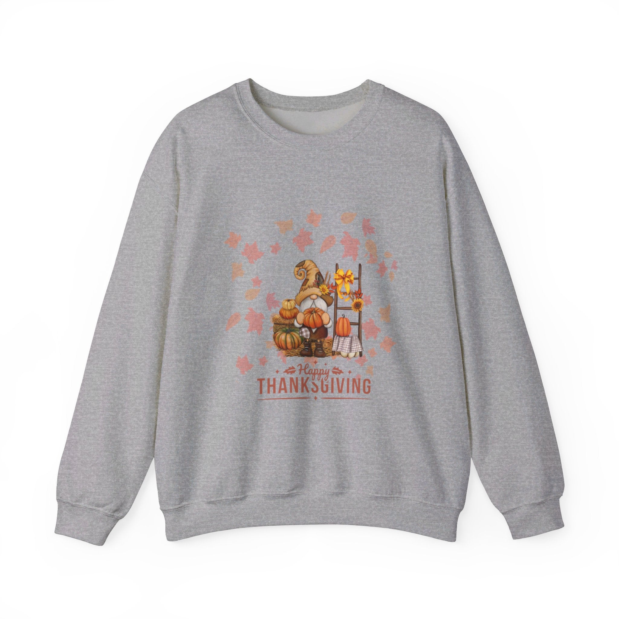 Gnome Happy Thanksgiving Unisex Heavy Blend™ Crewneck Sweatshirt
