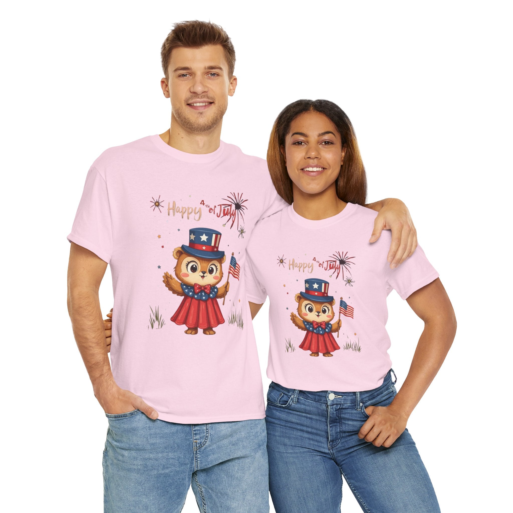 Happy Independence Day Unisex Heavy Cotton T-Shirt
