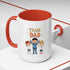 Team Dad Accent Coffee Mug