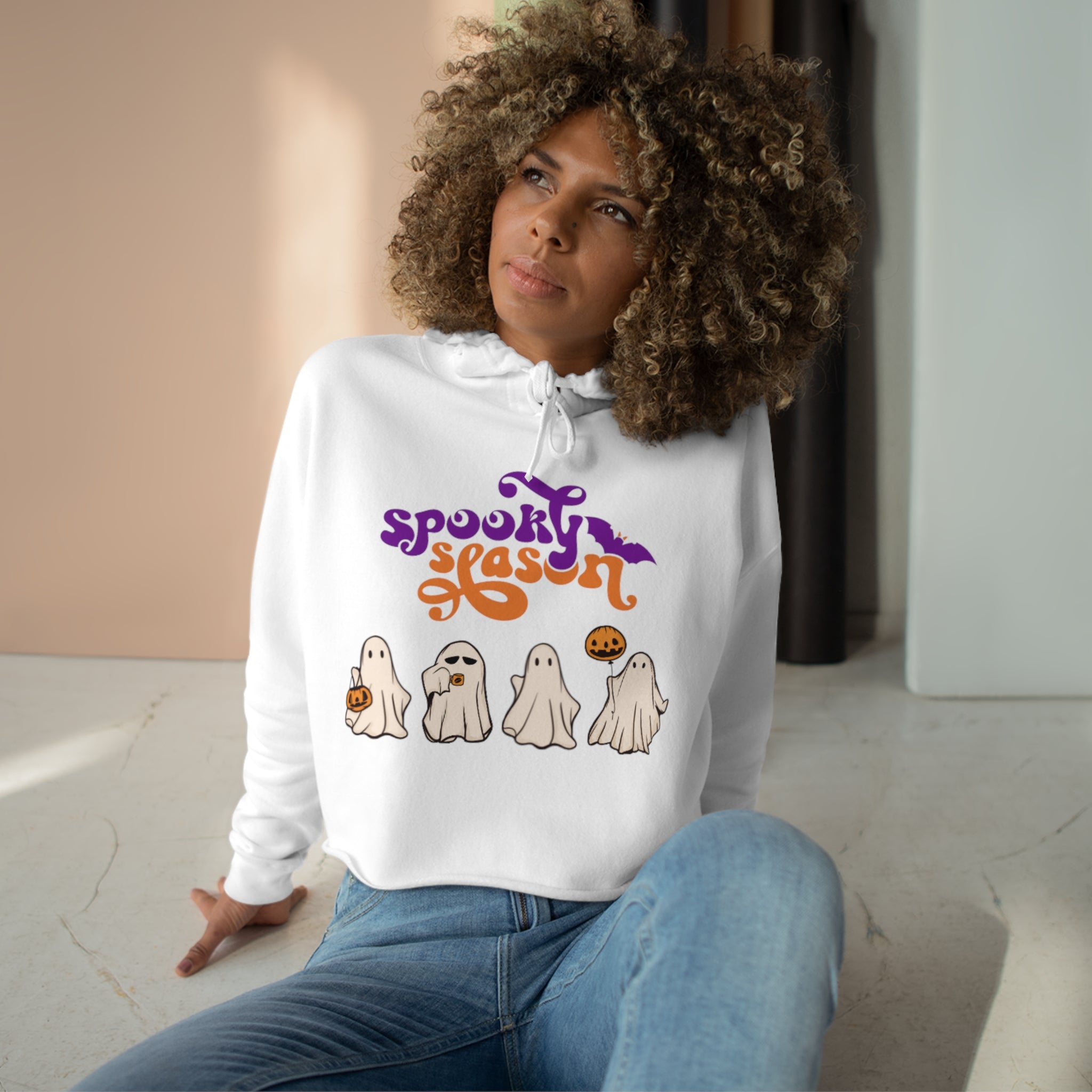 Spooky Season Crop Hoodie
