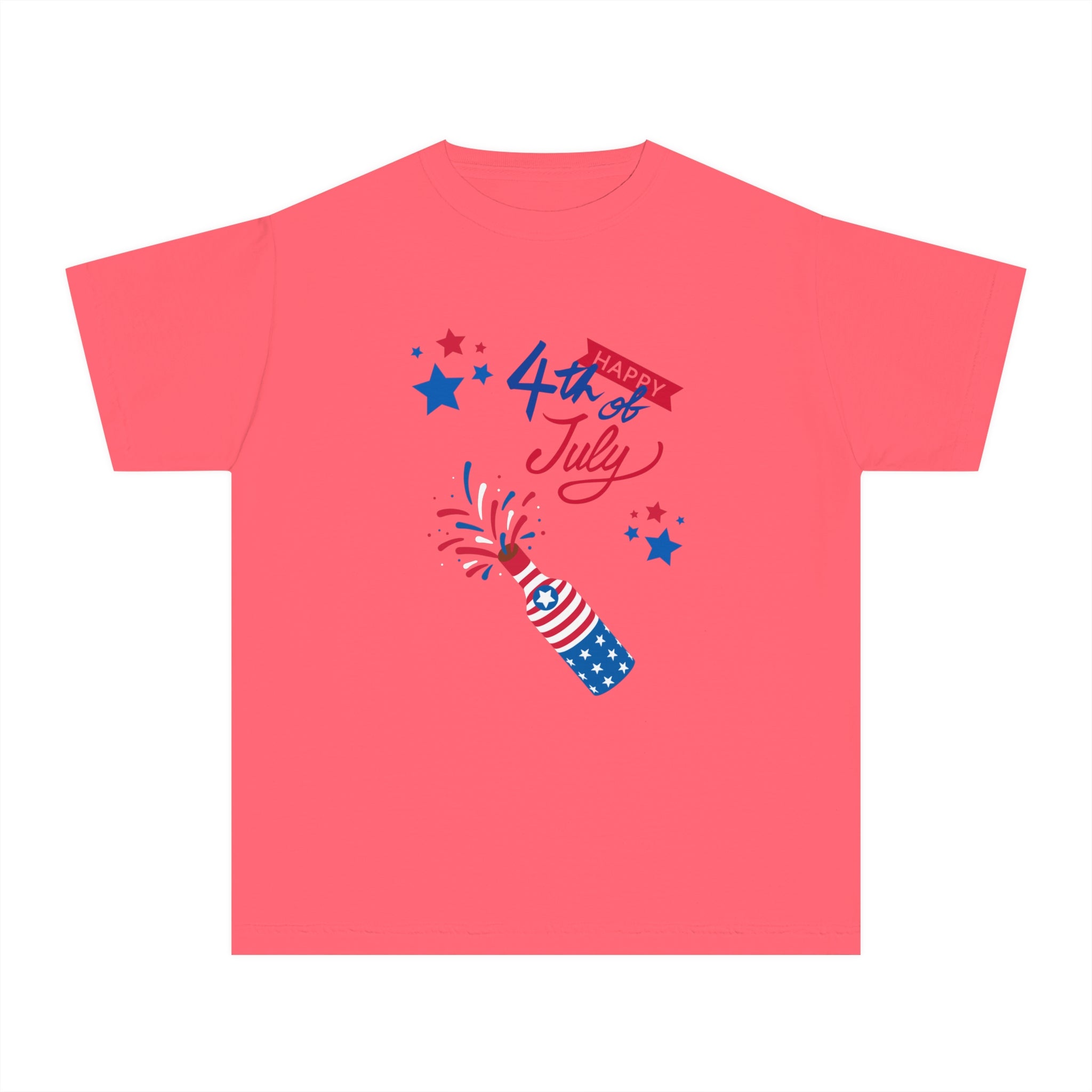 Happy 4th Of July Celebration Youth Midweight Tee