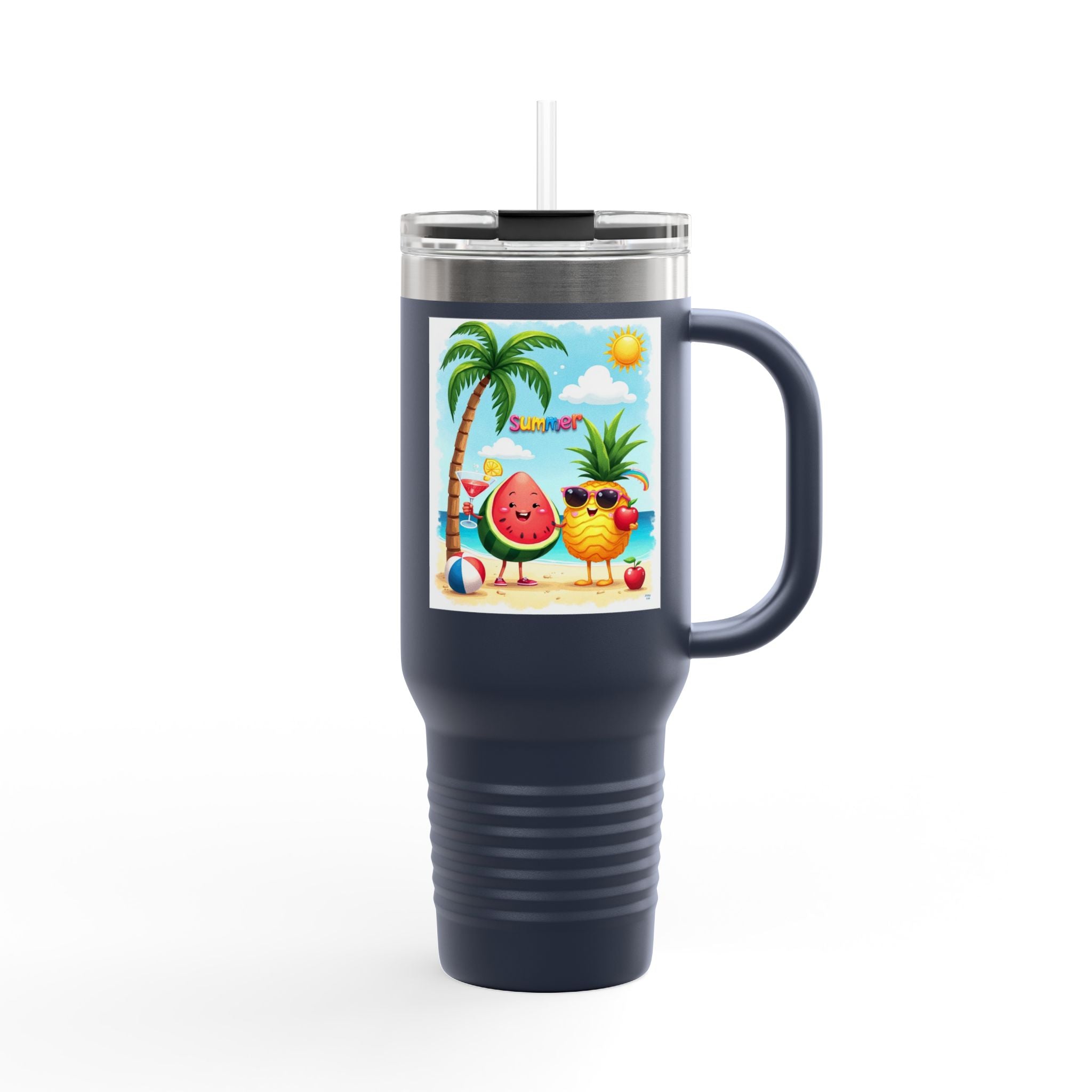 Summer Cool Insulated Travel Mug, 40oz.
