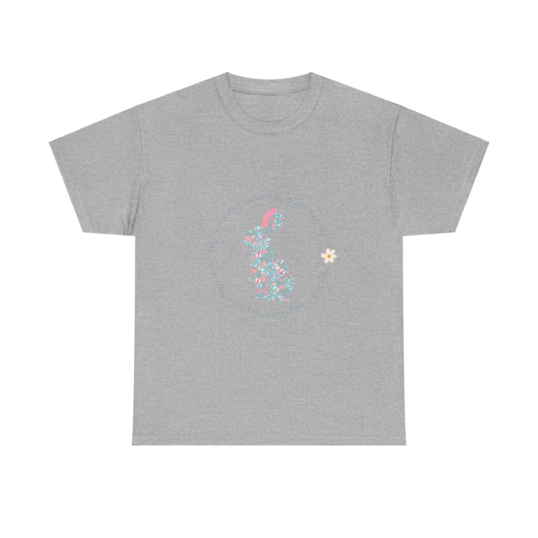 Happy Easter Rabbit Day Unisex Heavy Cotton Tee