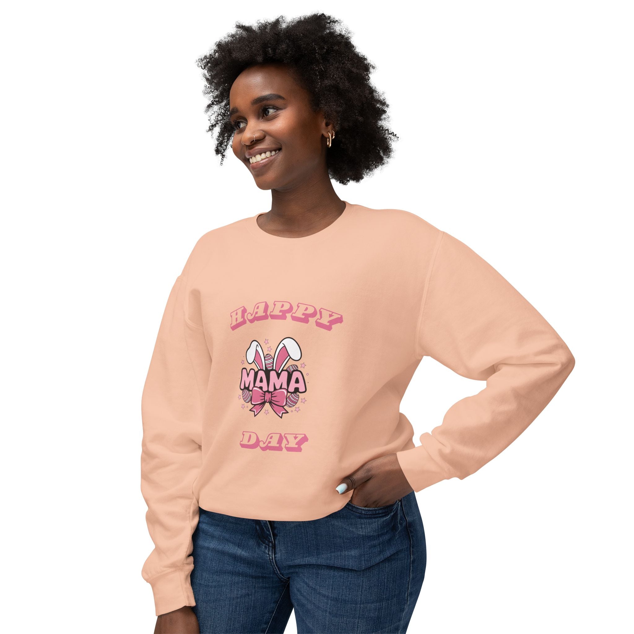 Happy Mamma Day Unisex Lightweight Crewneck Sweatshirt