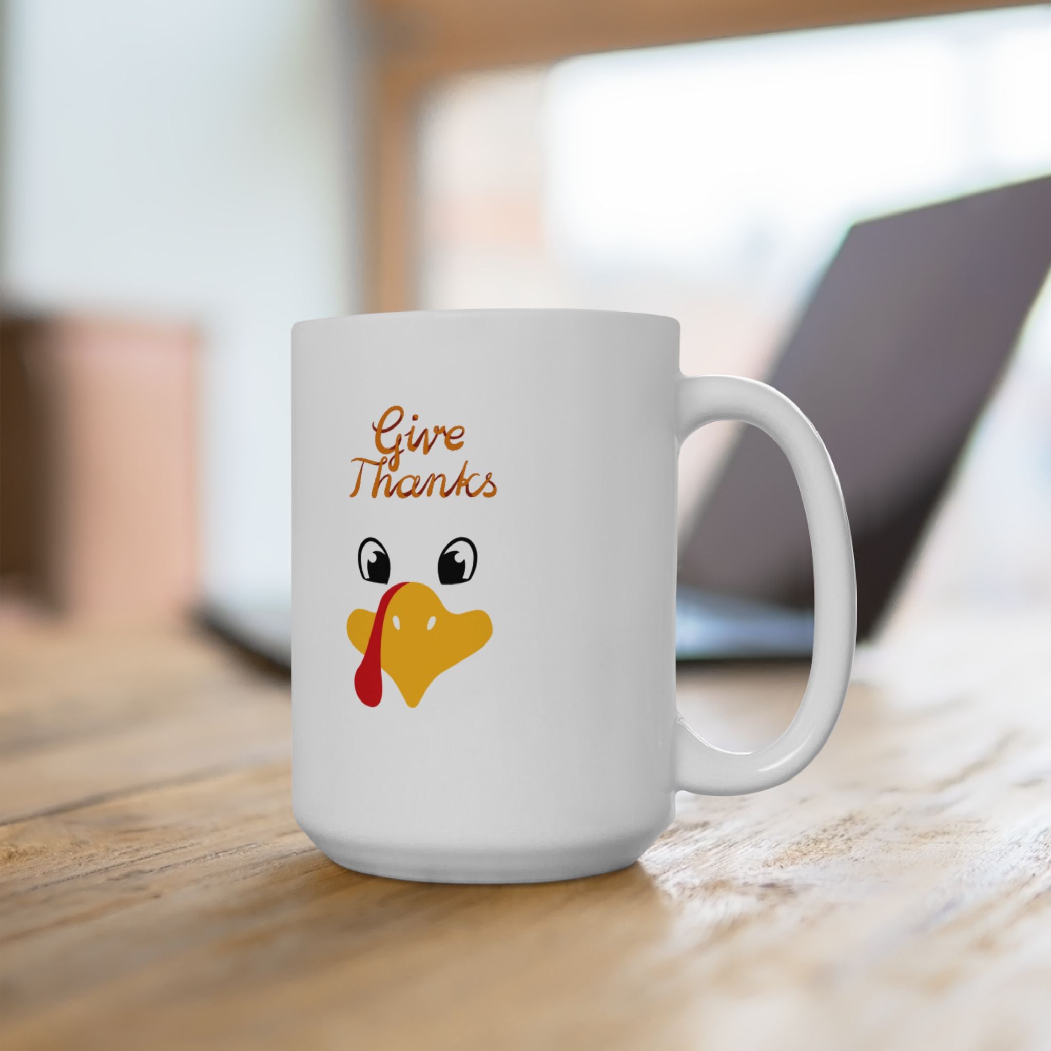 Give Thanks Ceramic Mug, (11oz, 15oz)