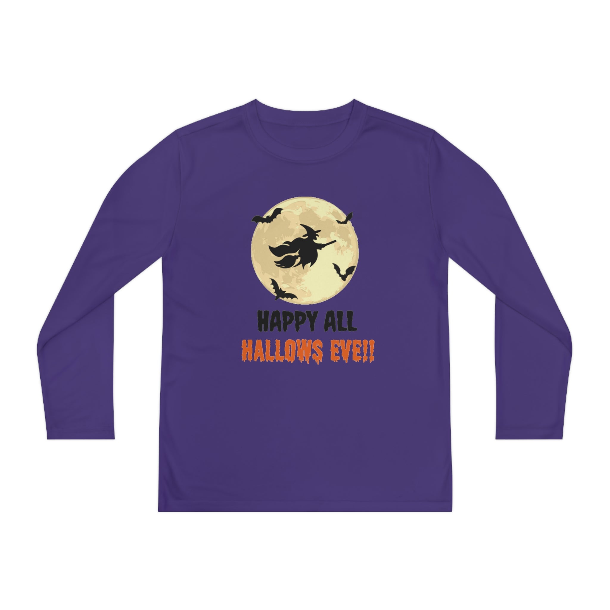 Happy All Hallows Eve Youth Long Sleeve Competitor Tee