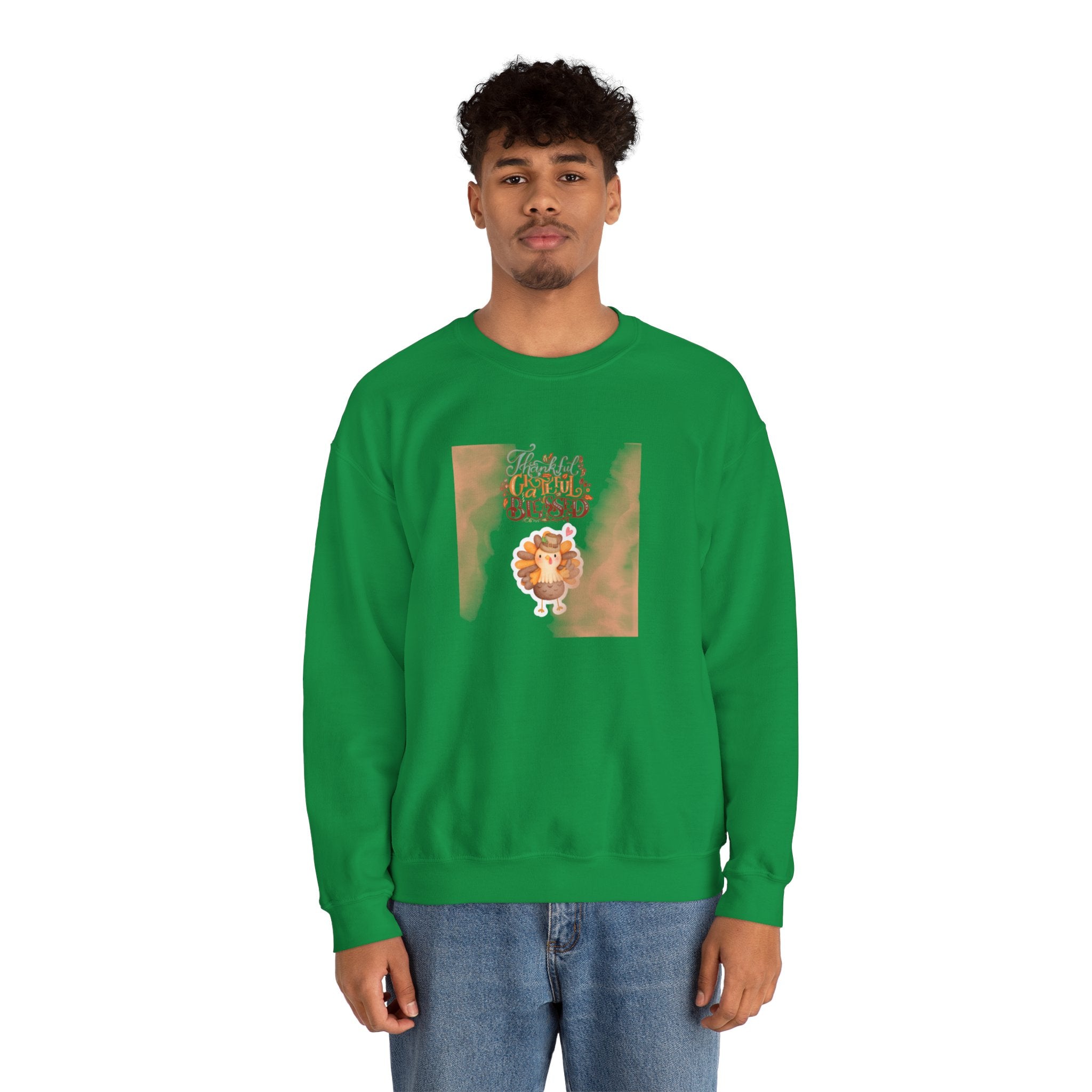 Thankful Grateful Blessed Unisex Heavy Blend™ Crewneck Sweatshirt