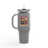 Happy 4th of July Teddy Bear Couple Insulated Travel Mug, 40oz