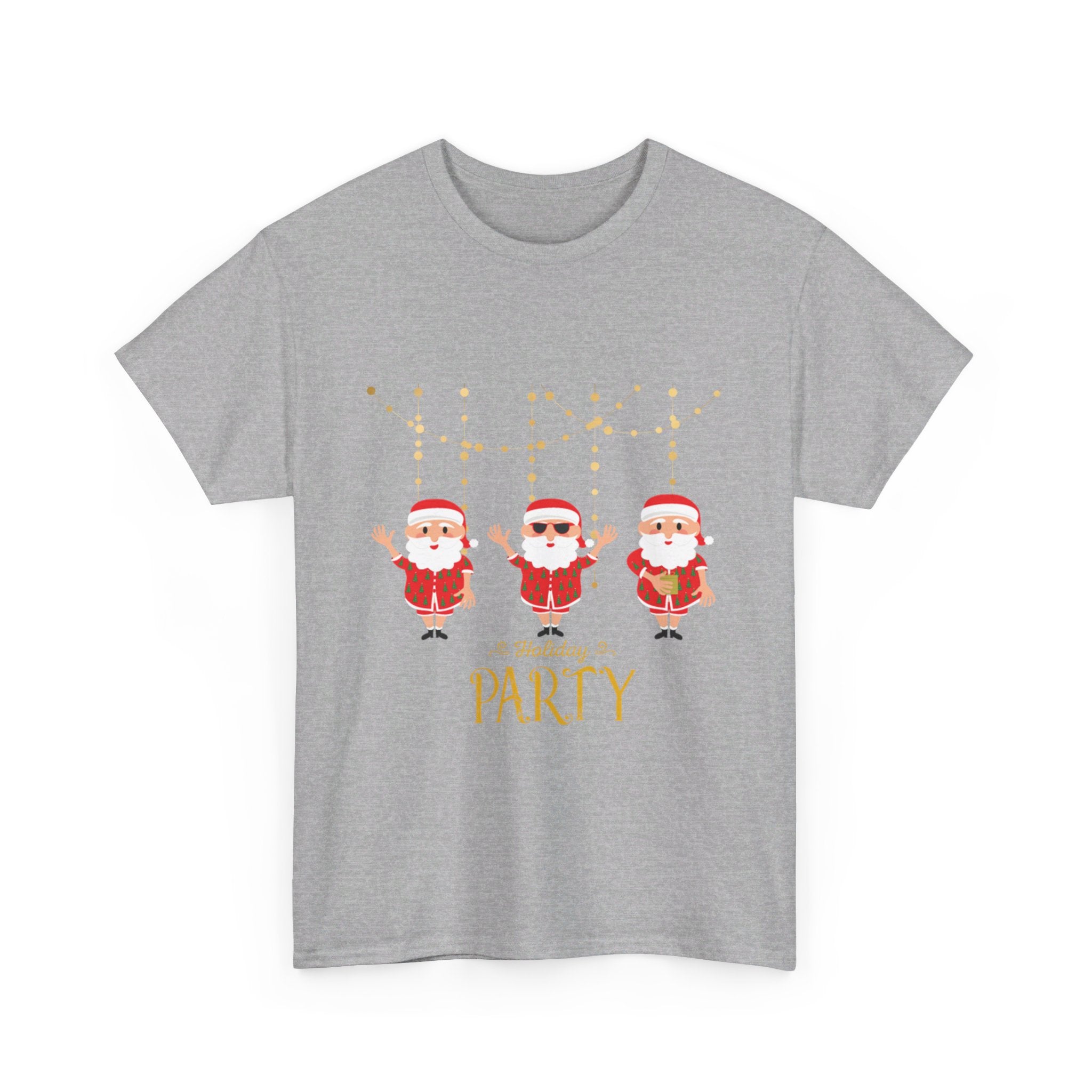 Santa's Holiday Party Unisex Heavy Cotton Tee