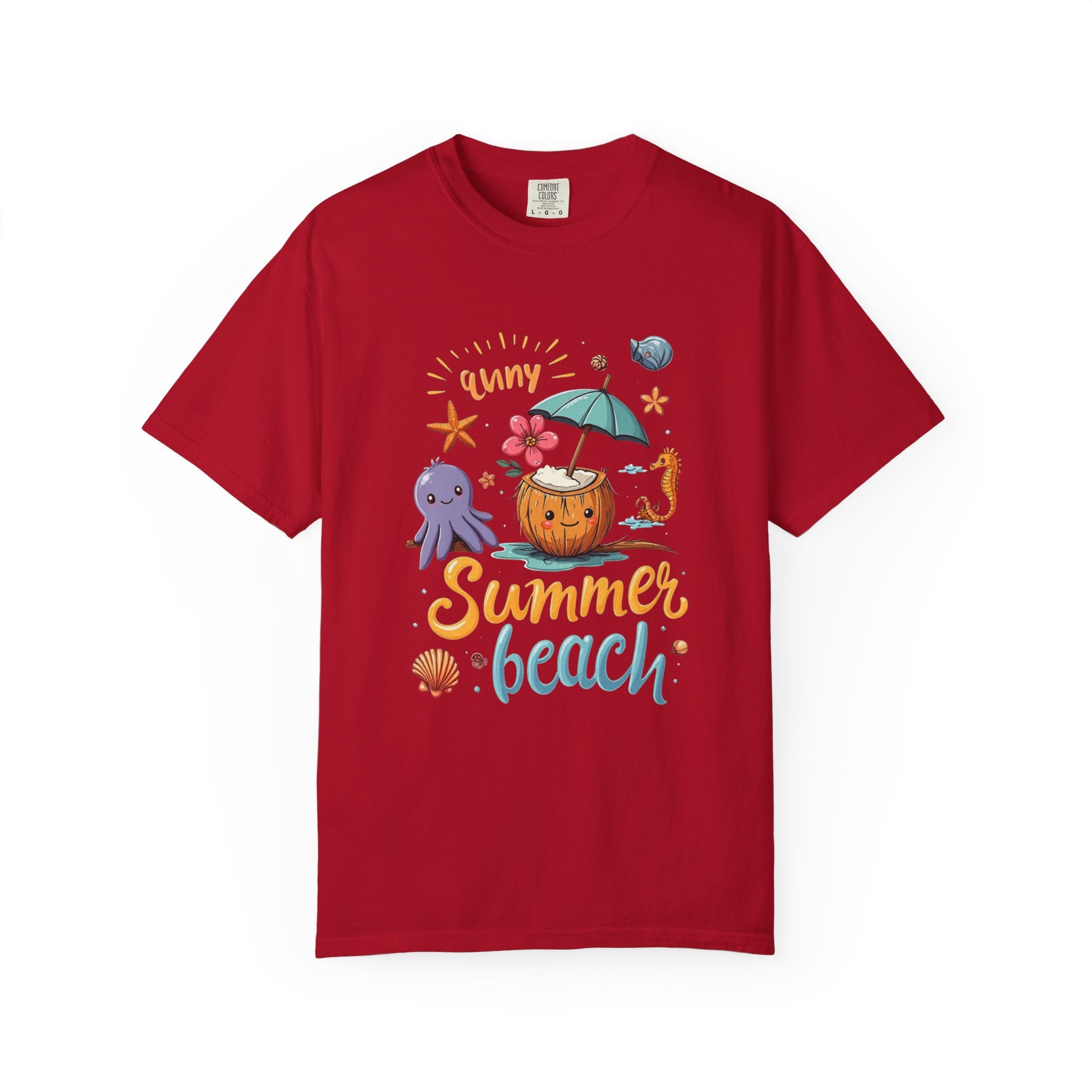 Sunny Summer Beach Fun Unisex T-shirt, Graphic Tee