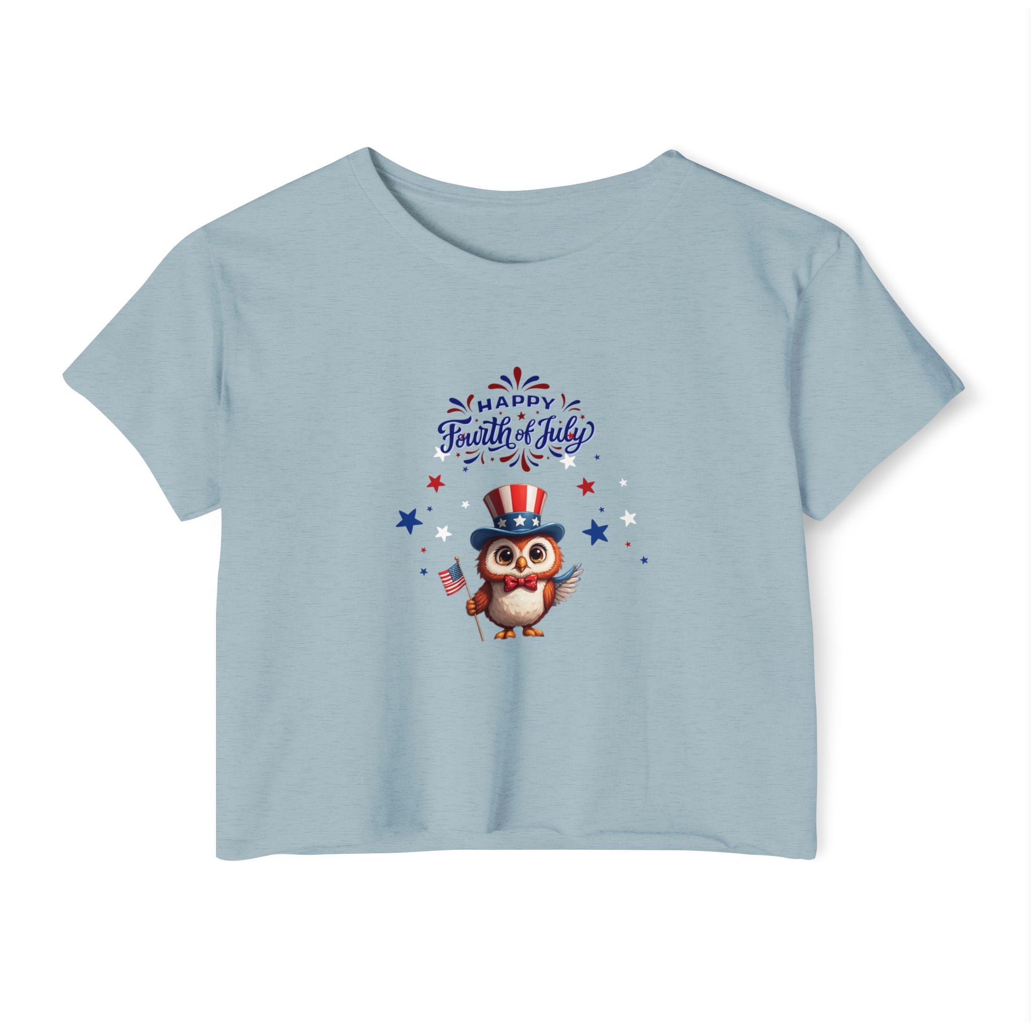 American Eagle Happy 4th of July Women's Festival Crop Top