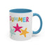 Summer Starfish Accent Coffee Mug (11, 15oz)