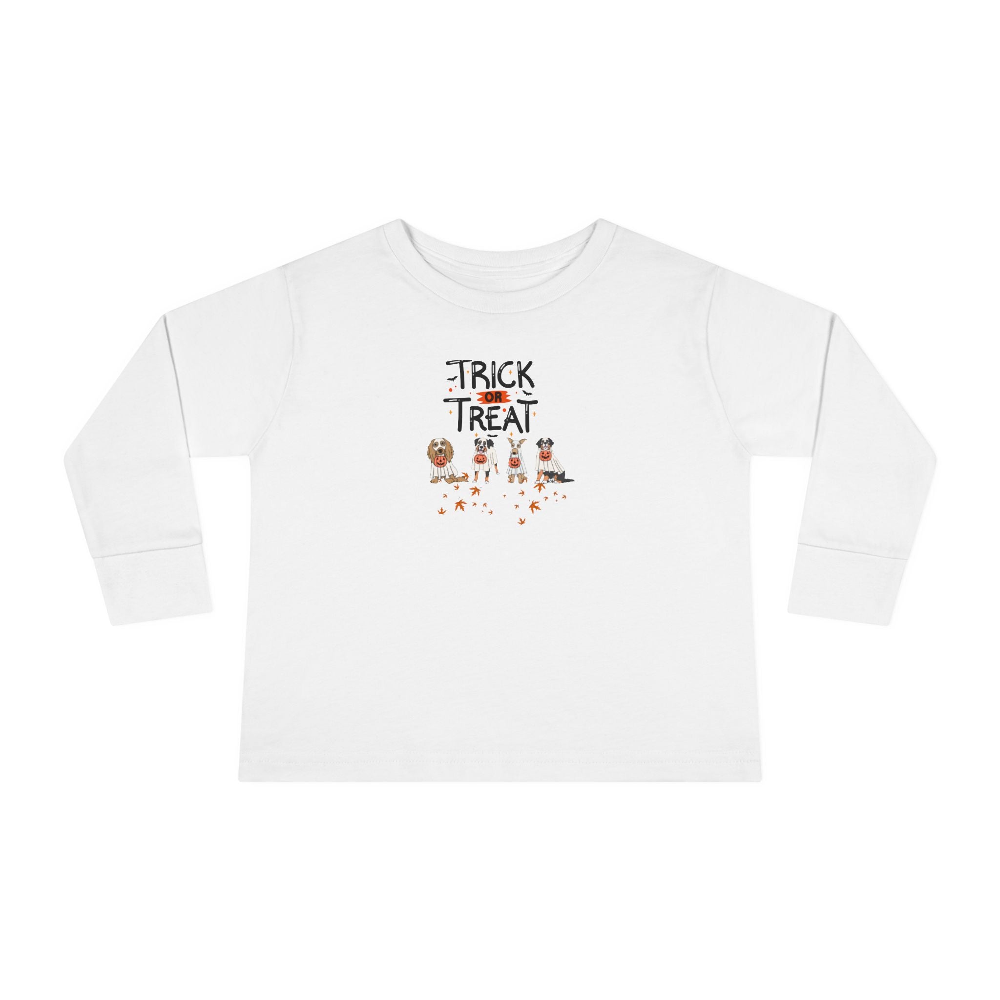 Pooch Trick or Treat Toddler Long Sleeve Tee