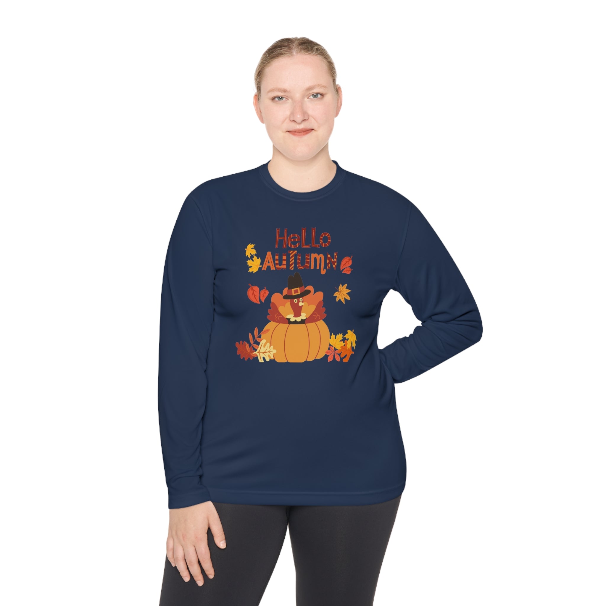 Hello Autumn Unisex Lightweight Long Sleeve Tee