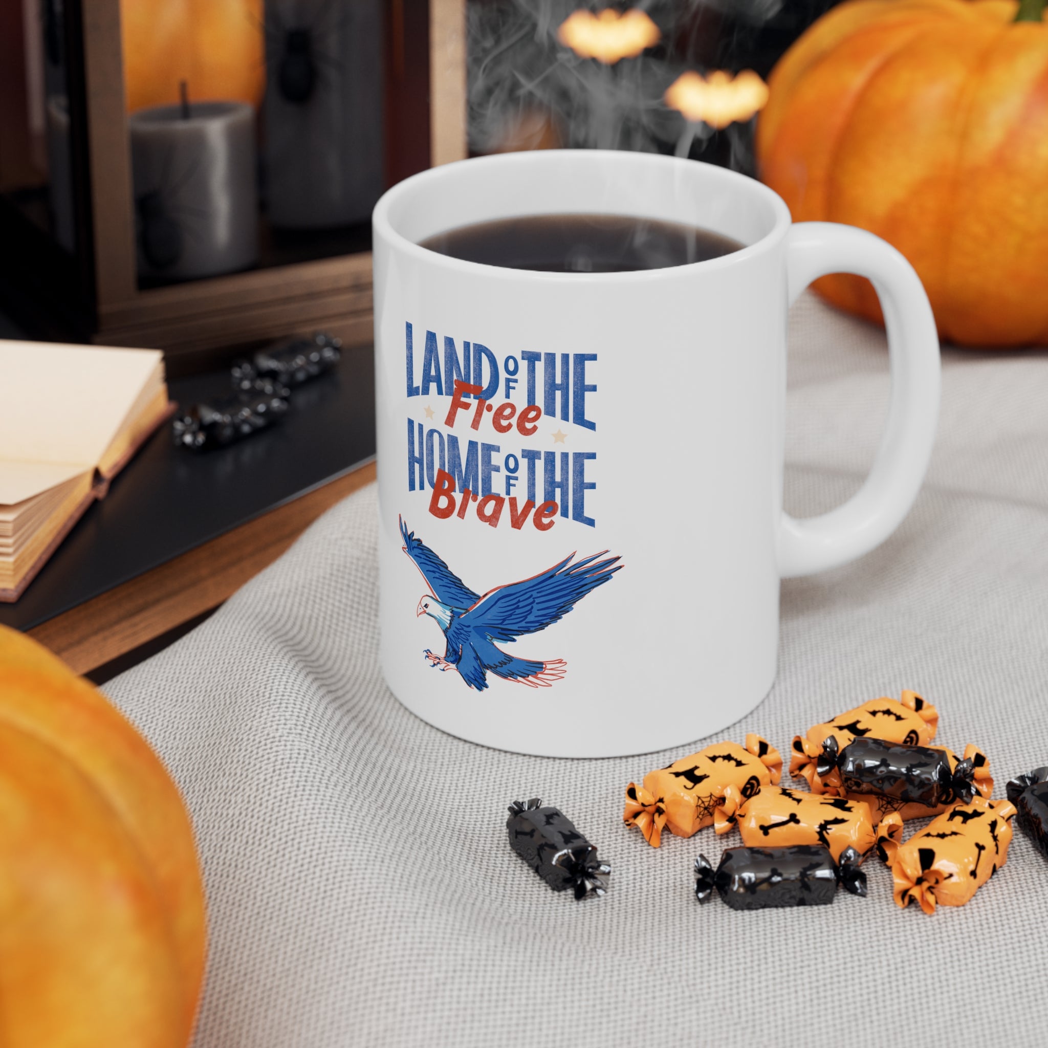 Land Of The Free Home Of The Brave Ceramic Mug 11oz