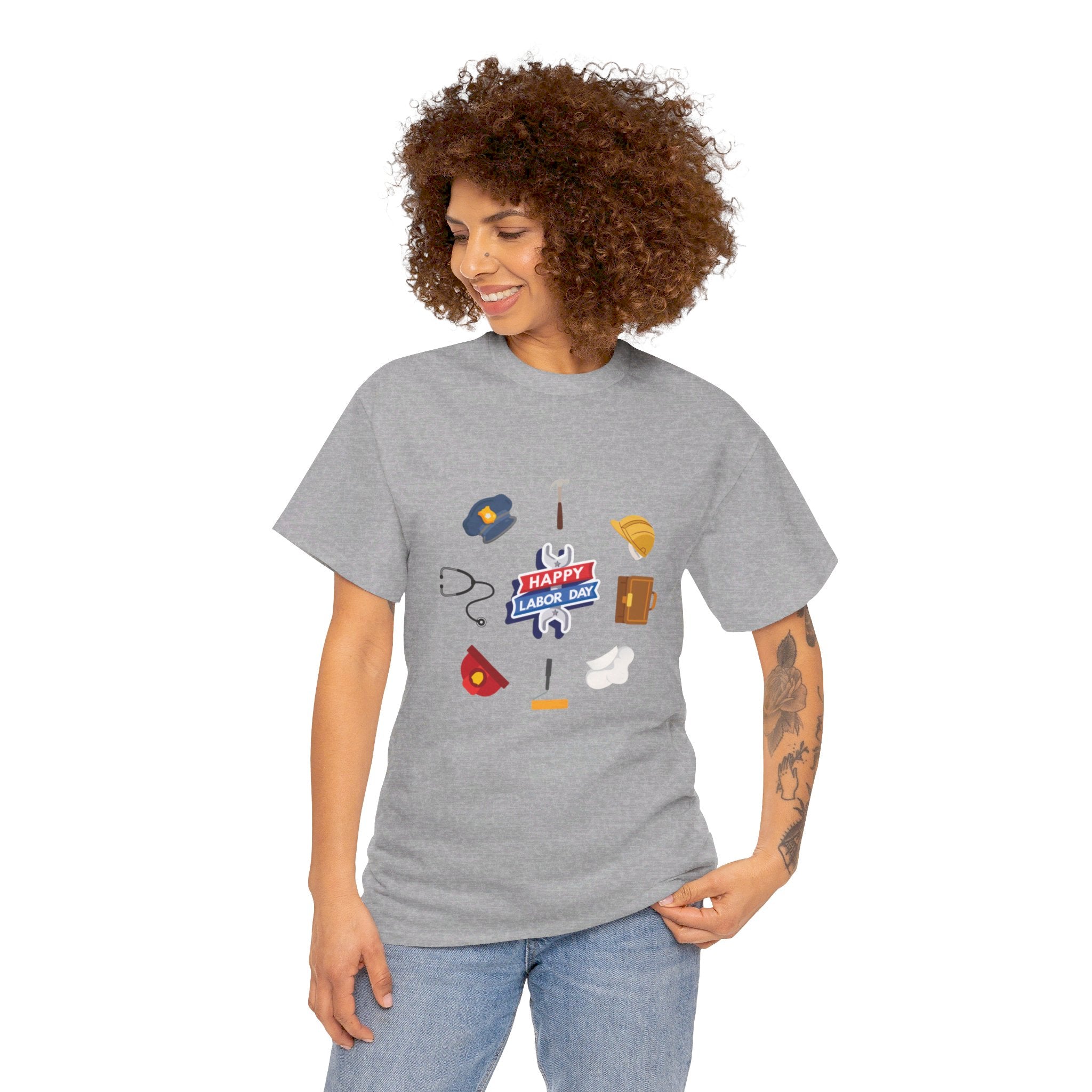 Happy Labor Day Wishes Unisex Heavy Cotton Tee