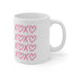 XOXO Ceramic Mug 11oz
