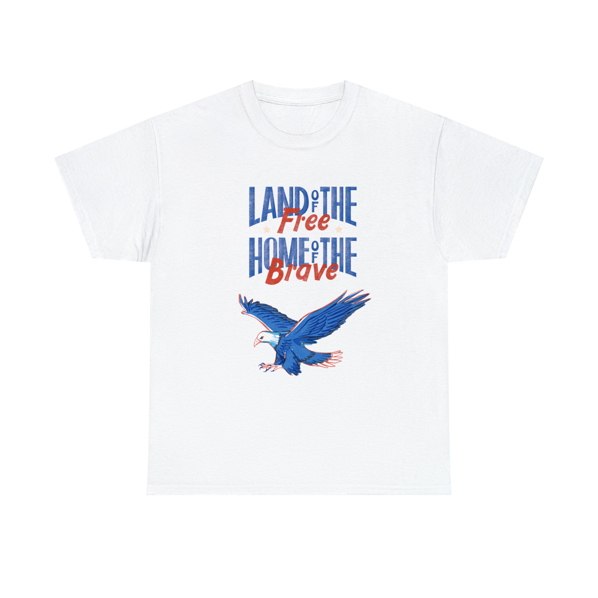 Land Of The Free Home Of The Brave Unisex Heavy Cotton Tee