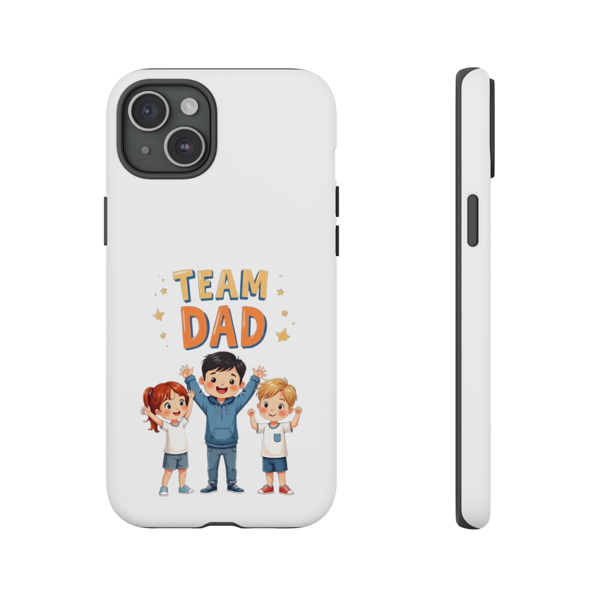 Team Dad Phone Case, Fun Gift for Fathers, Durable Phone Protector, Cute Dad Team Merchandise, Father's Day Special