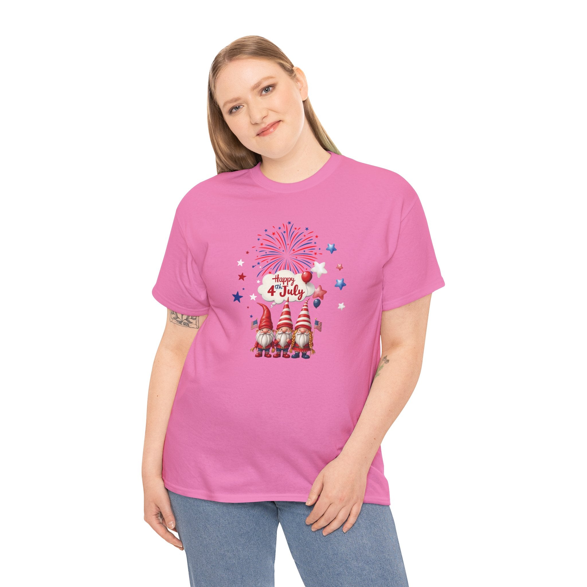 Gnome 4th of July Unisex Heavy Common Tee