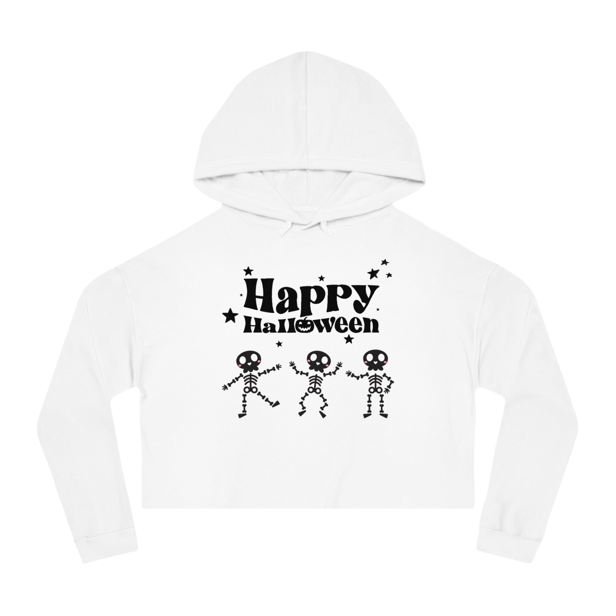 Happy Halloween Crew Women’s Cropped Hooded Sweatshirt