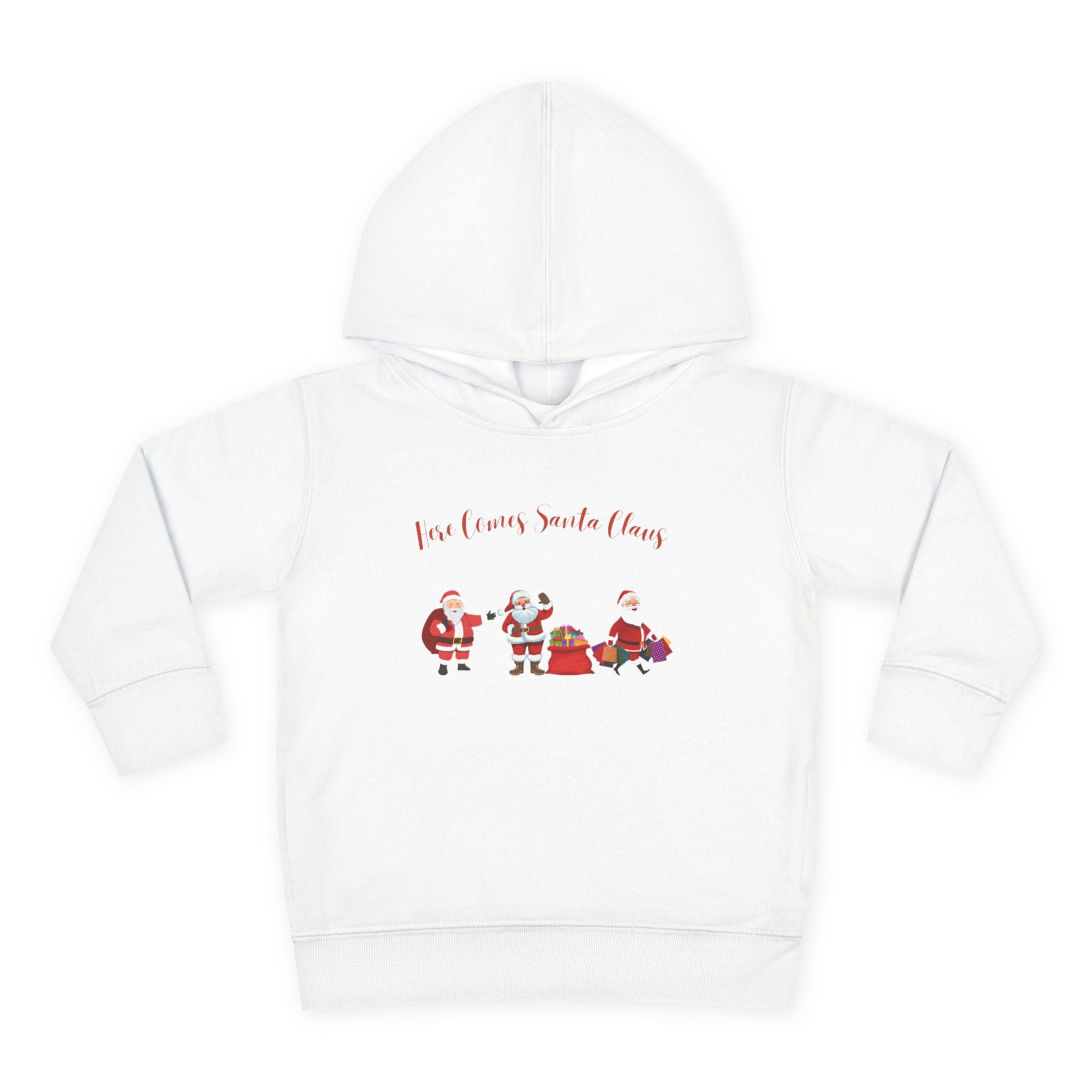 Here Comes Santa Claus Toddler Pullover Fleece Hoodie