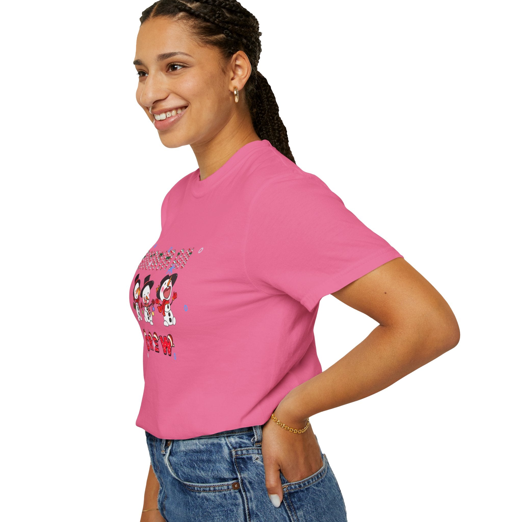 Snowman Crew Unisex Garment-Dyed T-shirt
