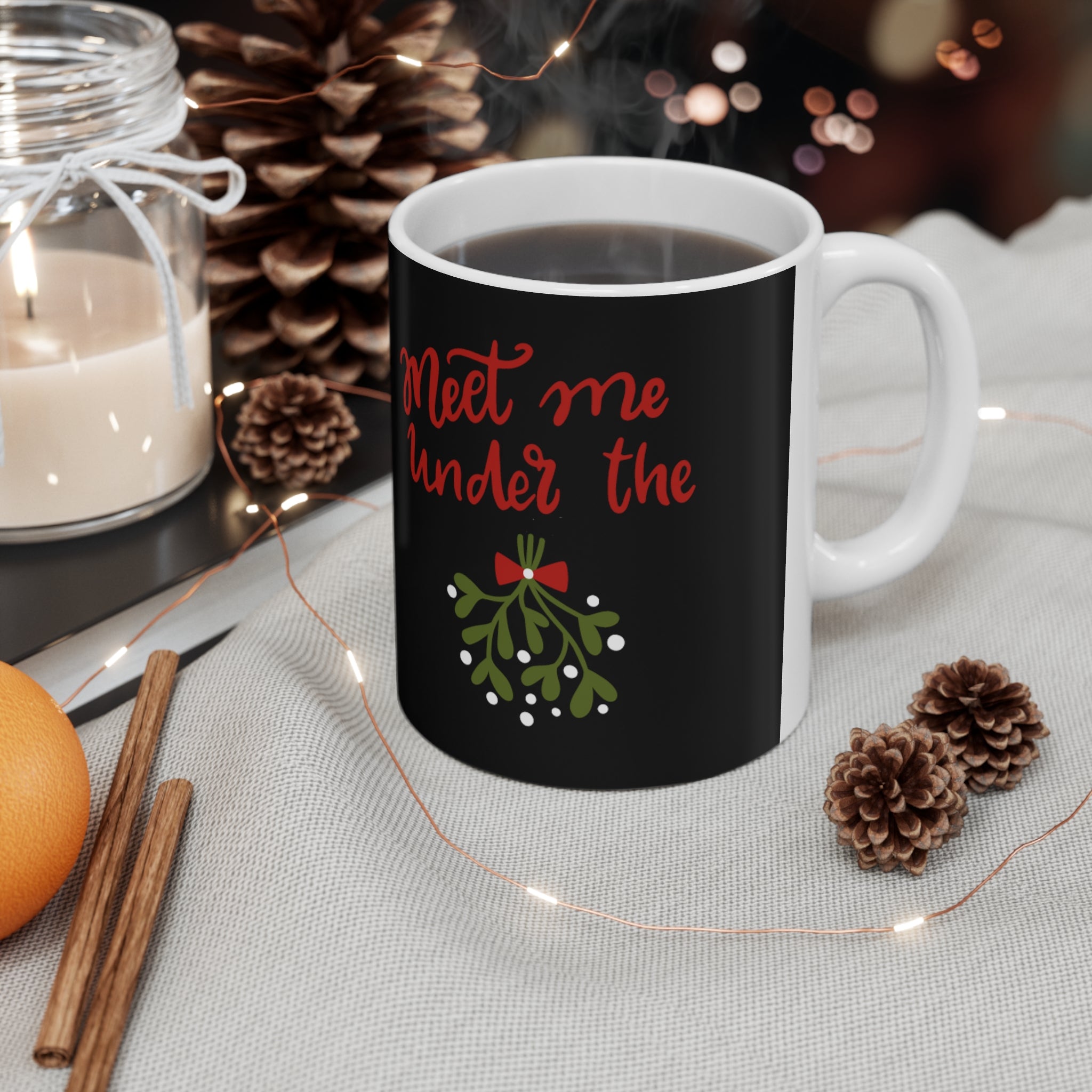 Meet Me Under The Mistletoe Ceramic Mug 11oz