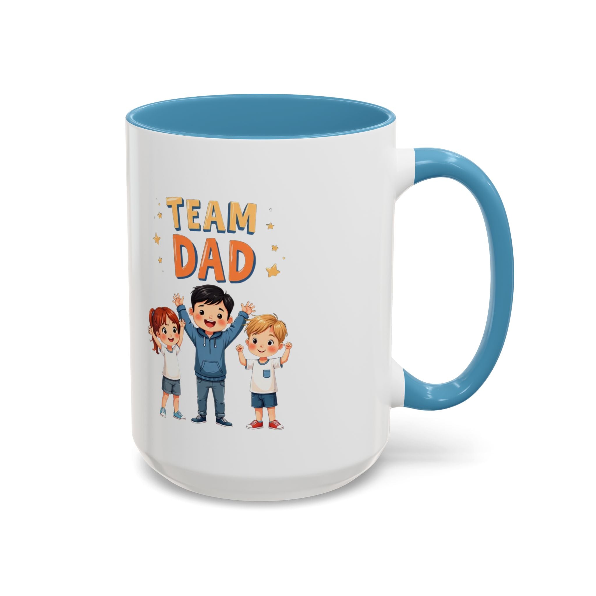 Team Dad Accent Coffee Mug