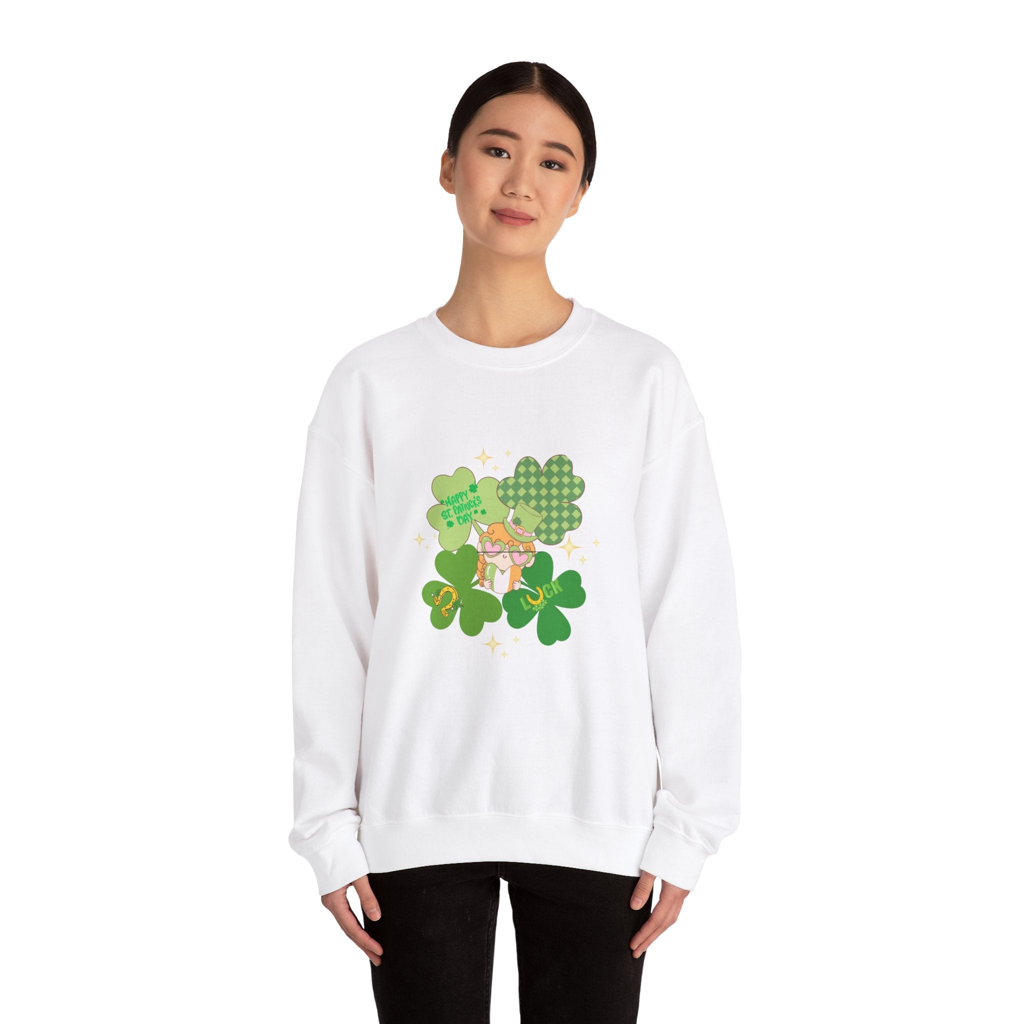 Retro St. Paddy's Day Unisex Heavy Blend™ Crewneck Sweatshirt