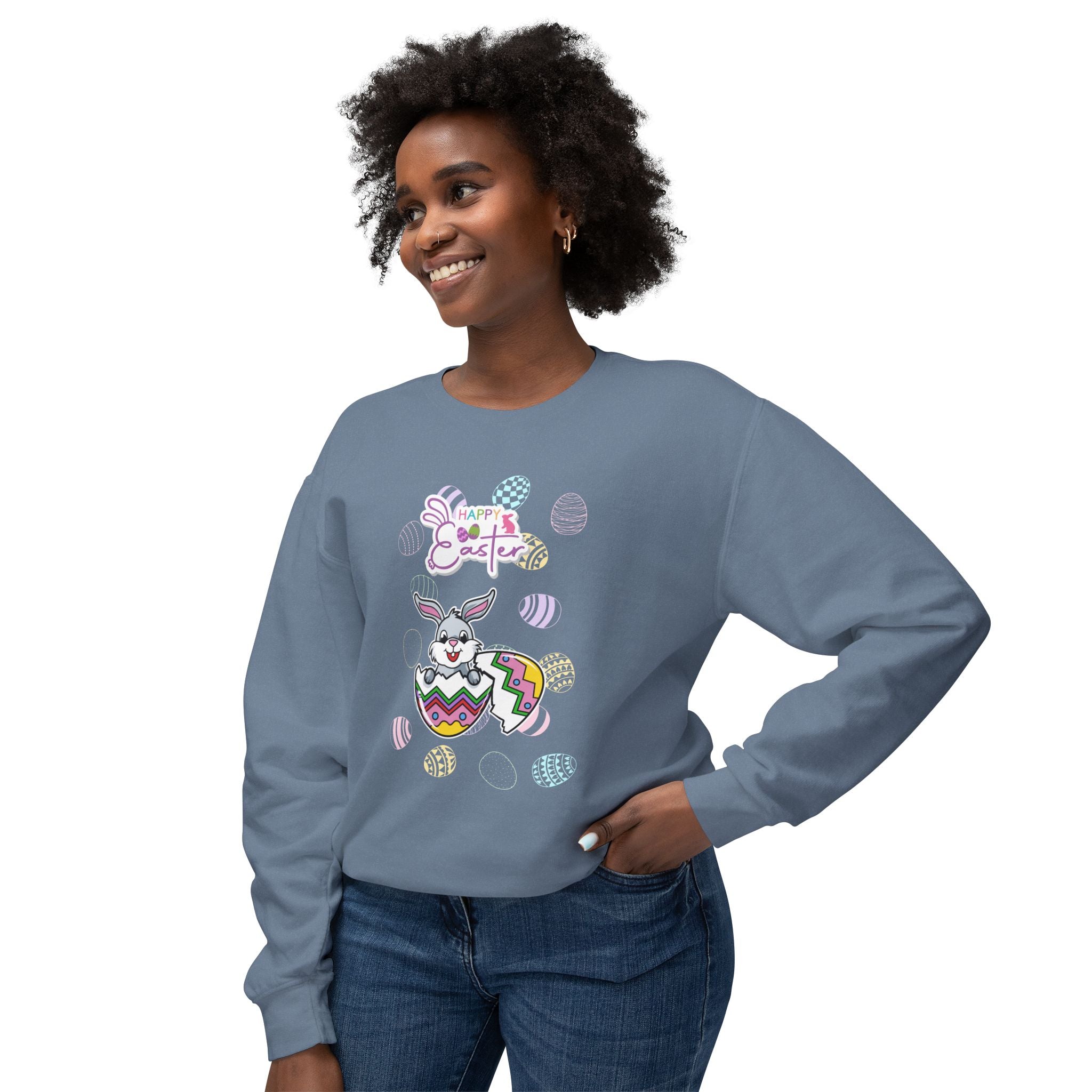 Easter Greetings  Unisex Lightweight Crewneck Sweatshirt