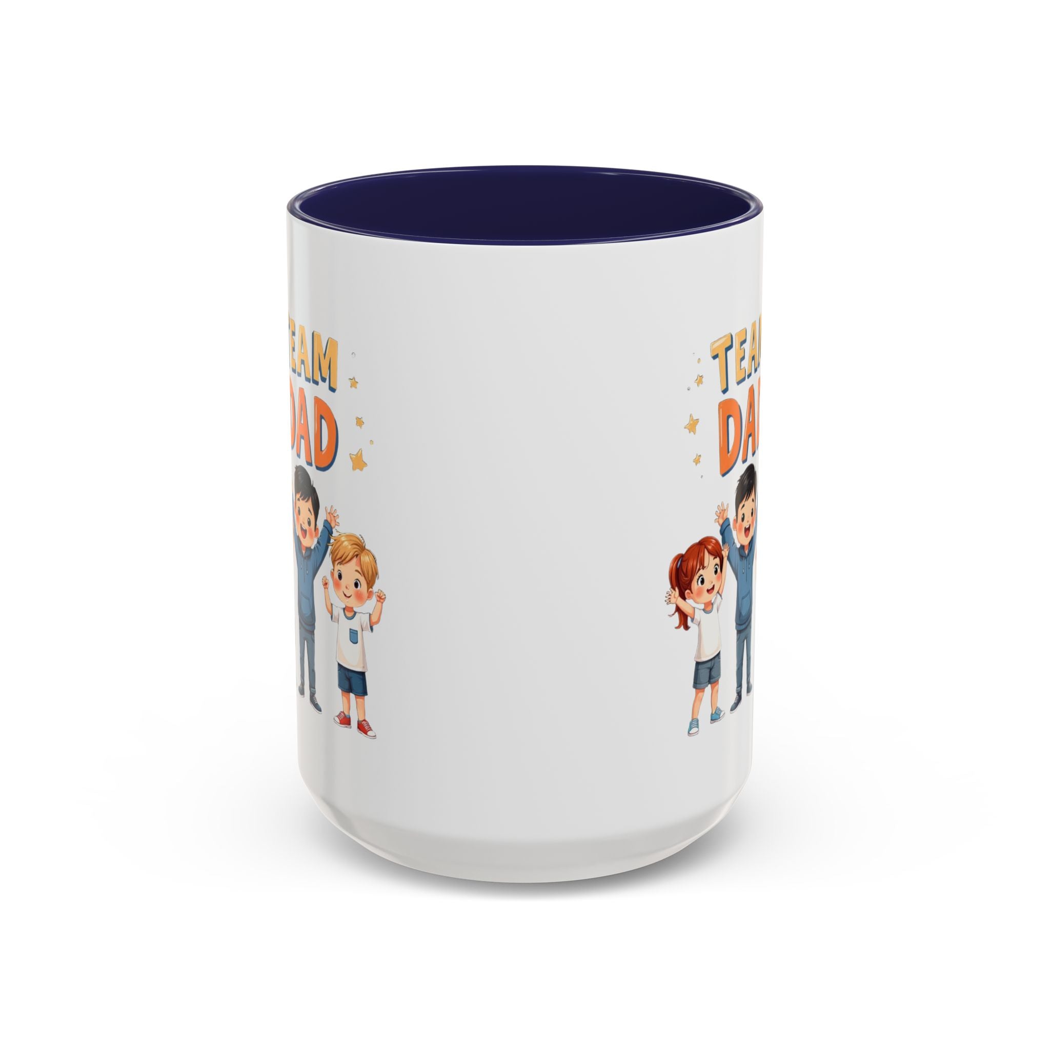 Team Dad Accent Coffee Mug