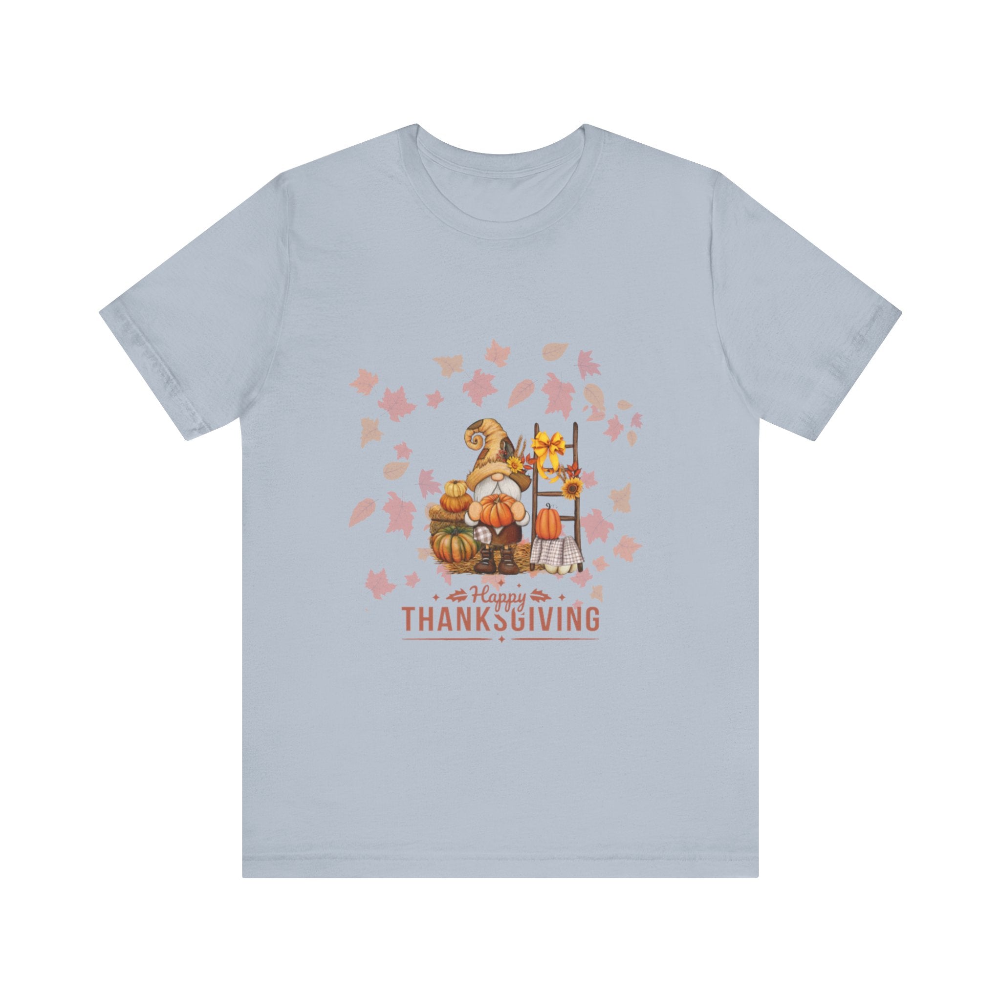 Gnome Happy Thanksgiving Unisex Jersey Short Sleeve Tee
