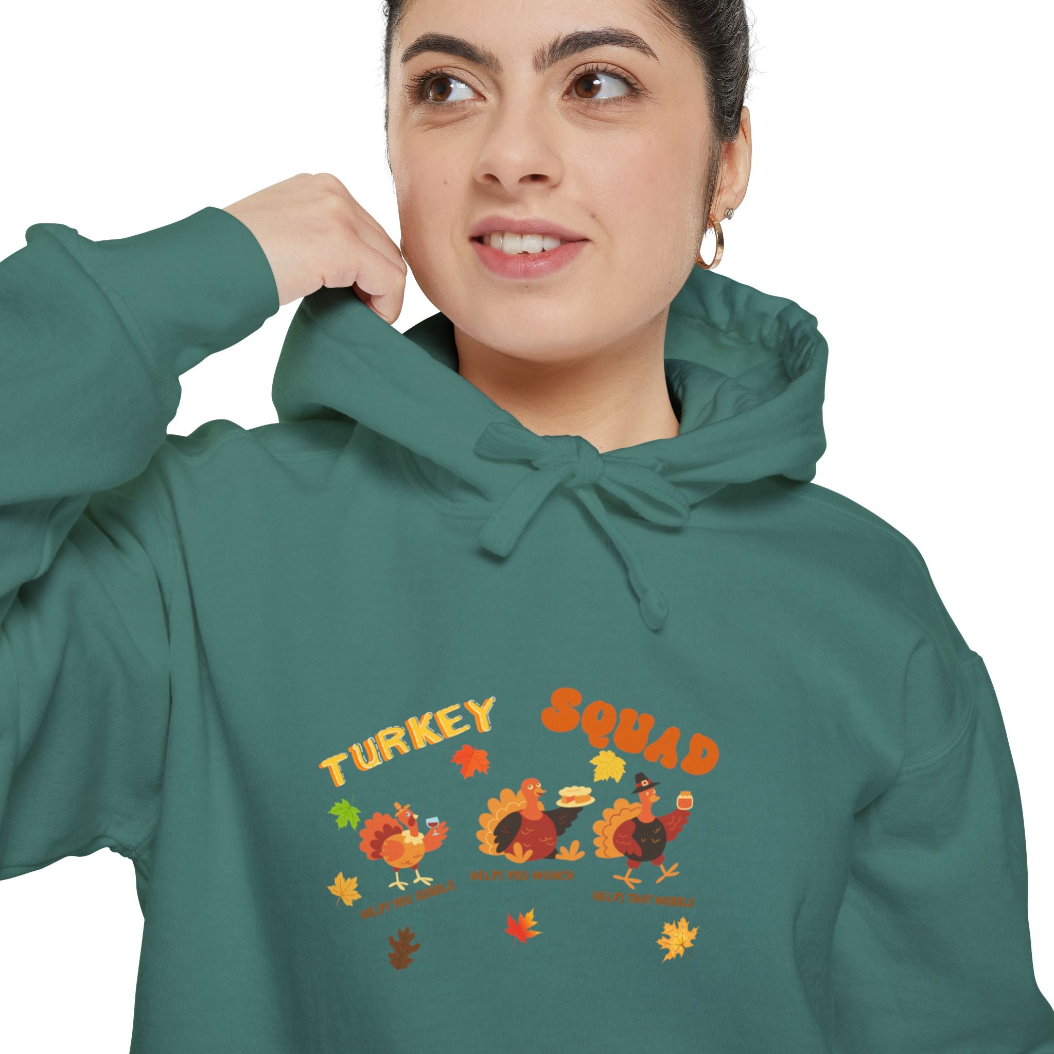 Turkey Squad Unisex Garment-Dyed Hoodie