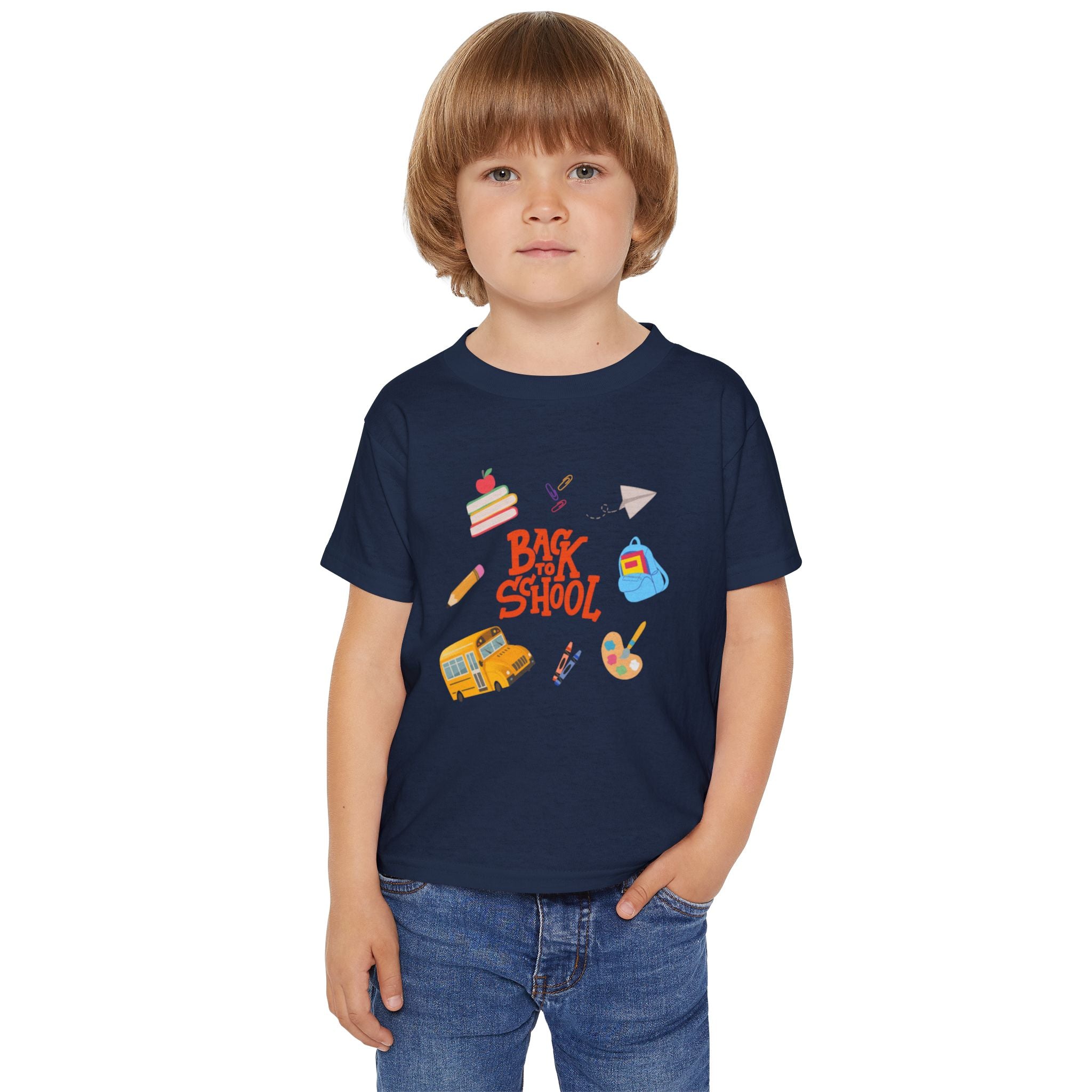 Back To School Time Heavy Cotton™ Toddler T-shirt