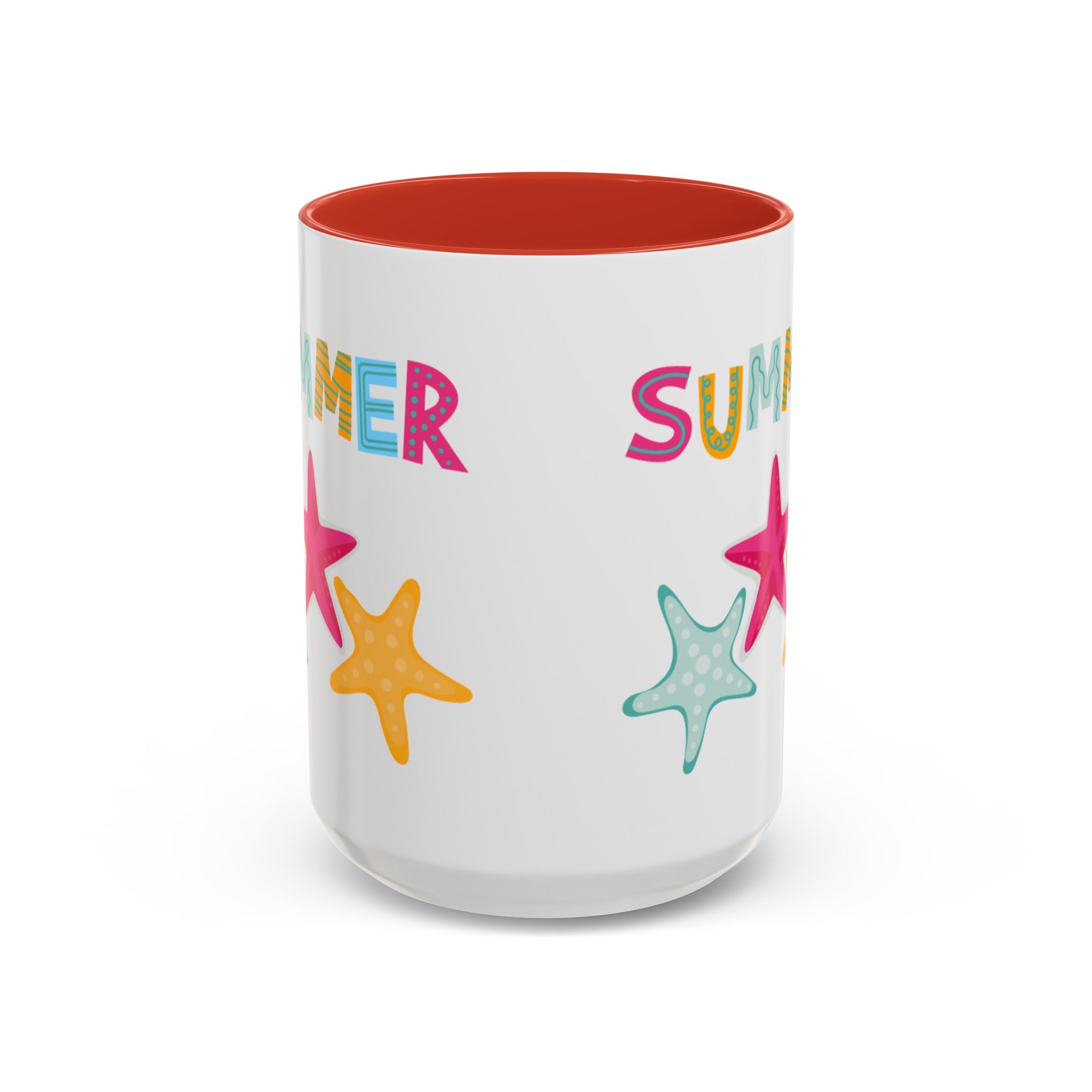 Summer Starfish Accent Coffee Mug (11, 15oz)