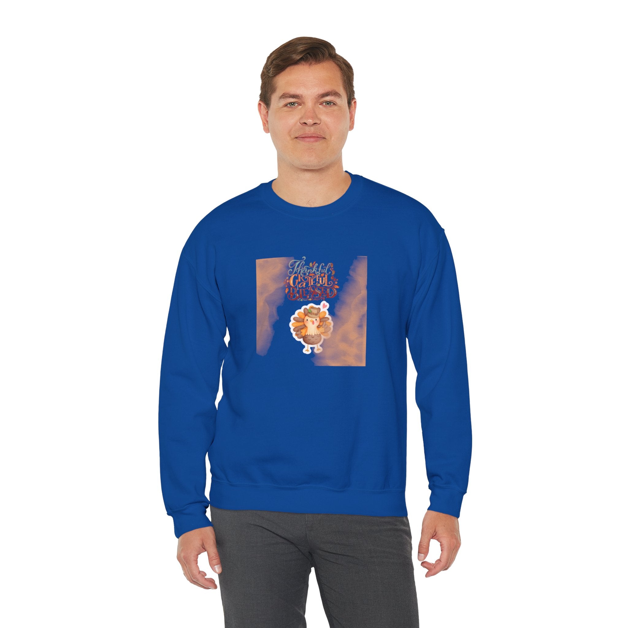 Thankful Grateful Blessed Unisex Heavy Blend™ Crewneck Sweatshirt