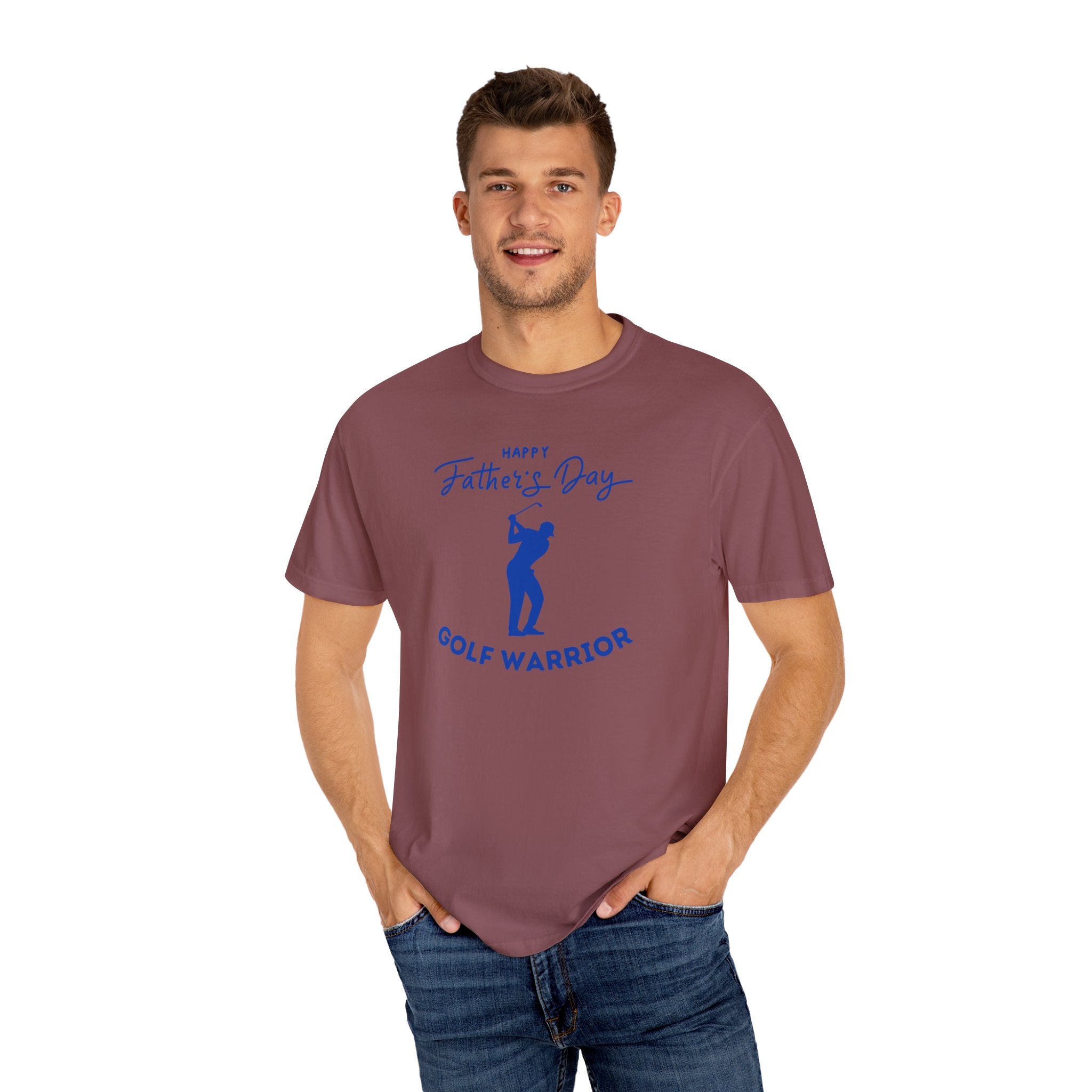 Happy Father's Day Golf Warrior Unisex Garment-Dyed T-shirt