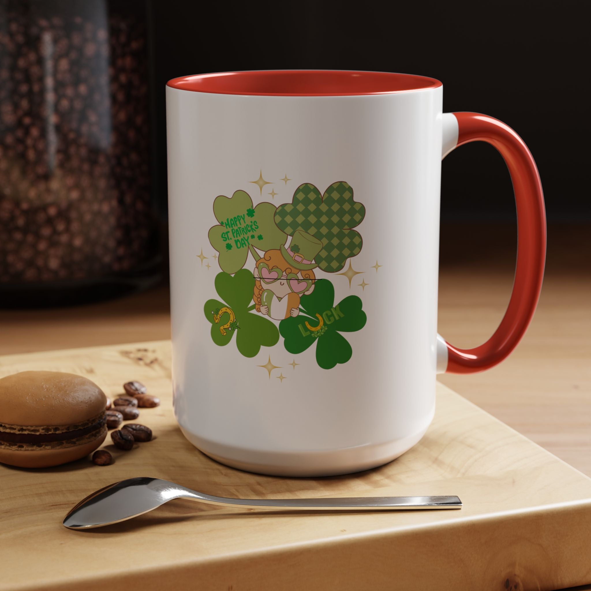 Retro St. Paddy's Day Accent Coffee Mug - 11oz & 15oz