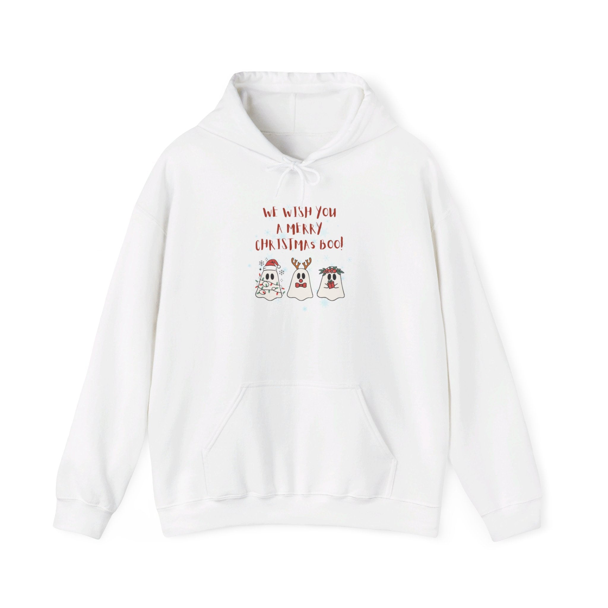 We Wish You A Merry Christmas Boo Unisex Heavy Blend™ Hooded Sweatshirt