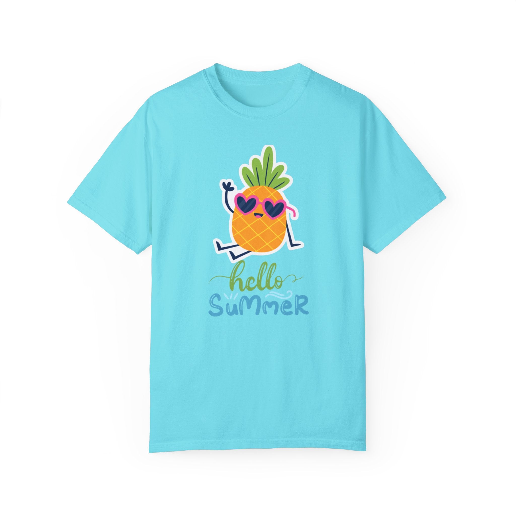 Hello Summer Fun Unisex Garment-Dyed T-shirt