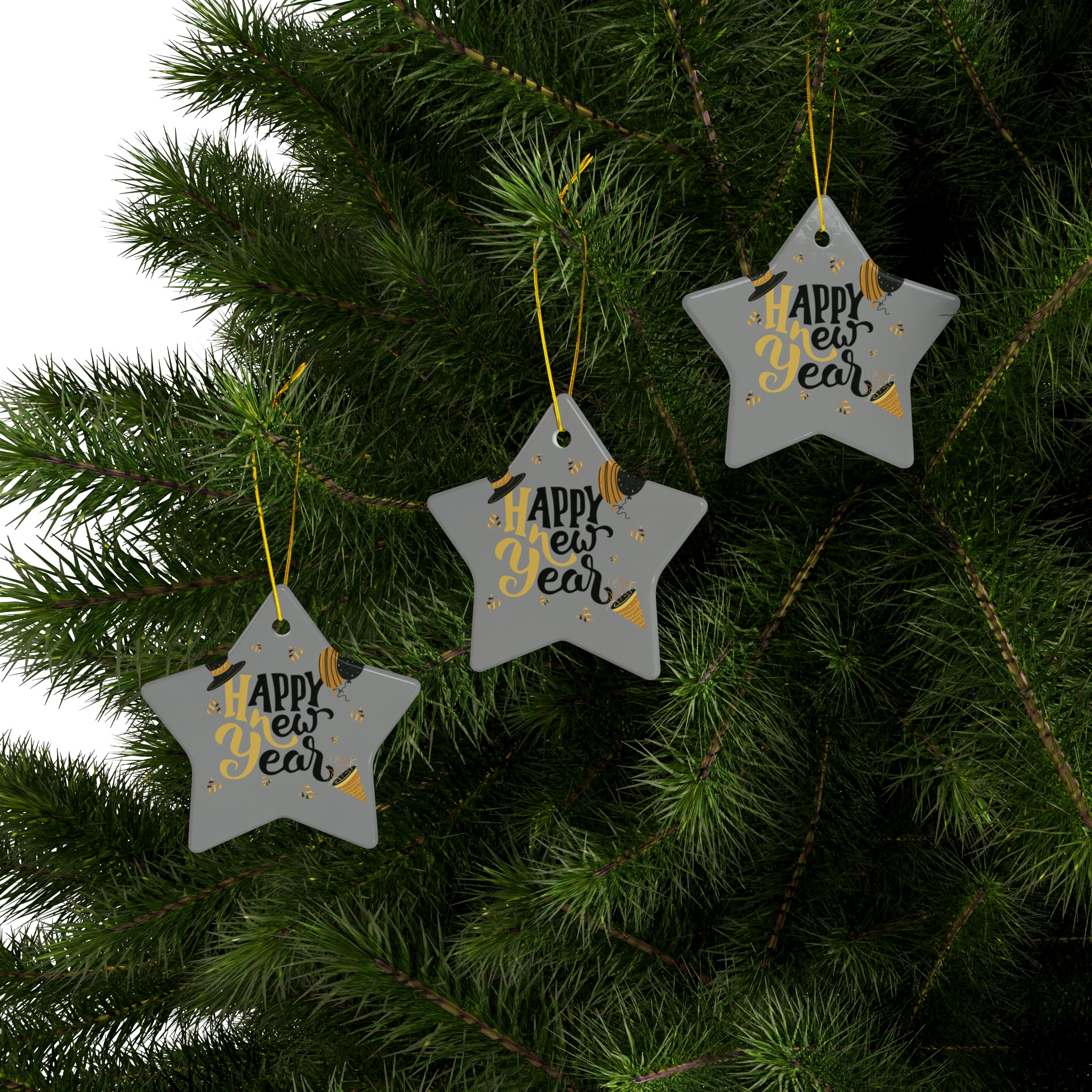 Wishing You A Great Year Ahead! Ceramic Ornaments (1pc, 3pcs, 5pcs, 10pcs)