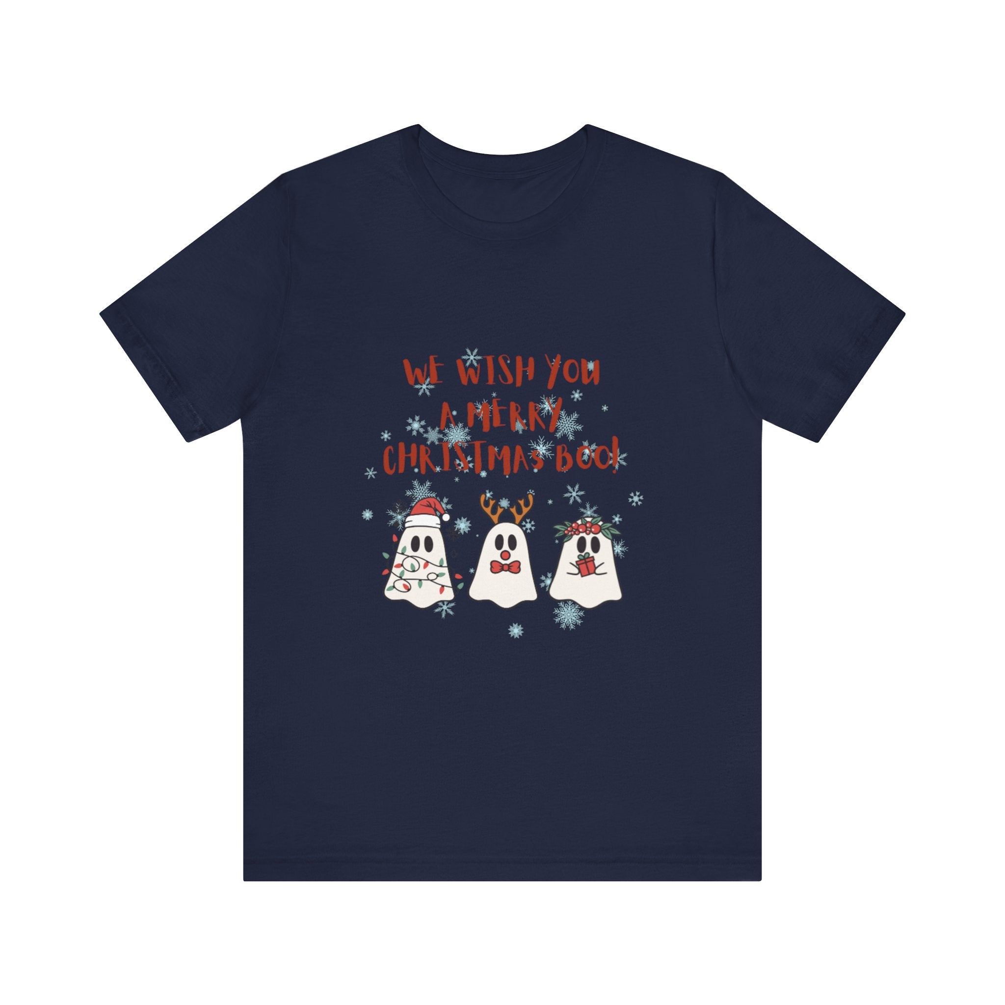 We Wish You A Merry Christmas Boo Unisex Jersey Short Sleeve Tee