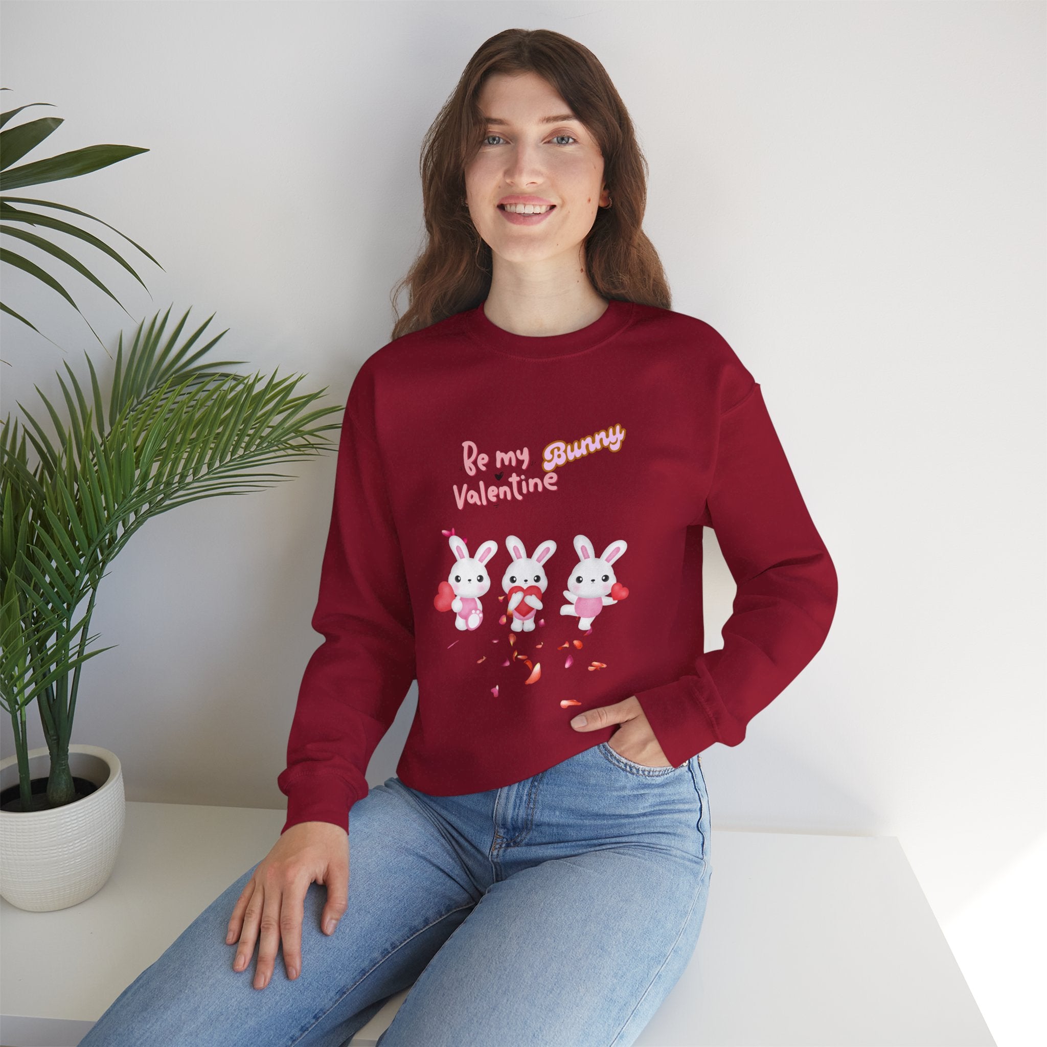 My Bunny Valentine Unisex Heavy Blend™ Crewneck Sweatshirt