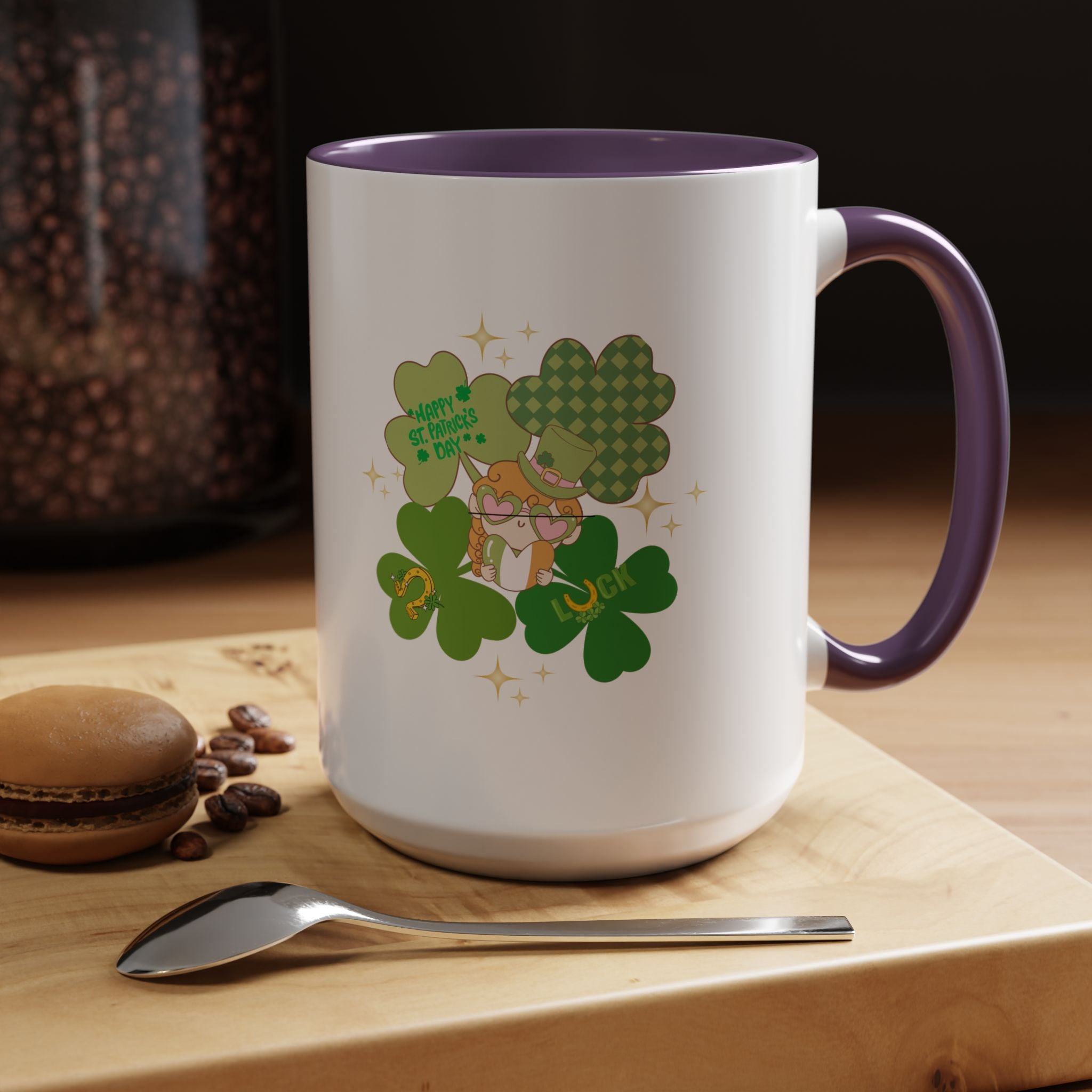 Retro St. Paddy's Day Accent Coffee Mug - 11oz & 15oz