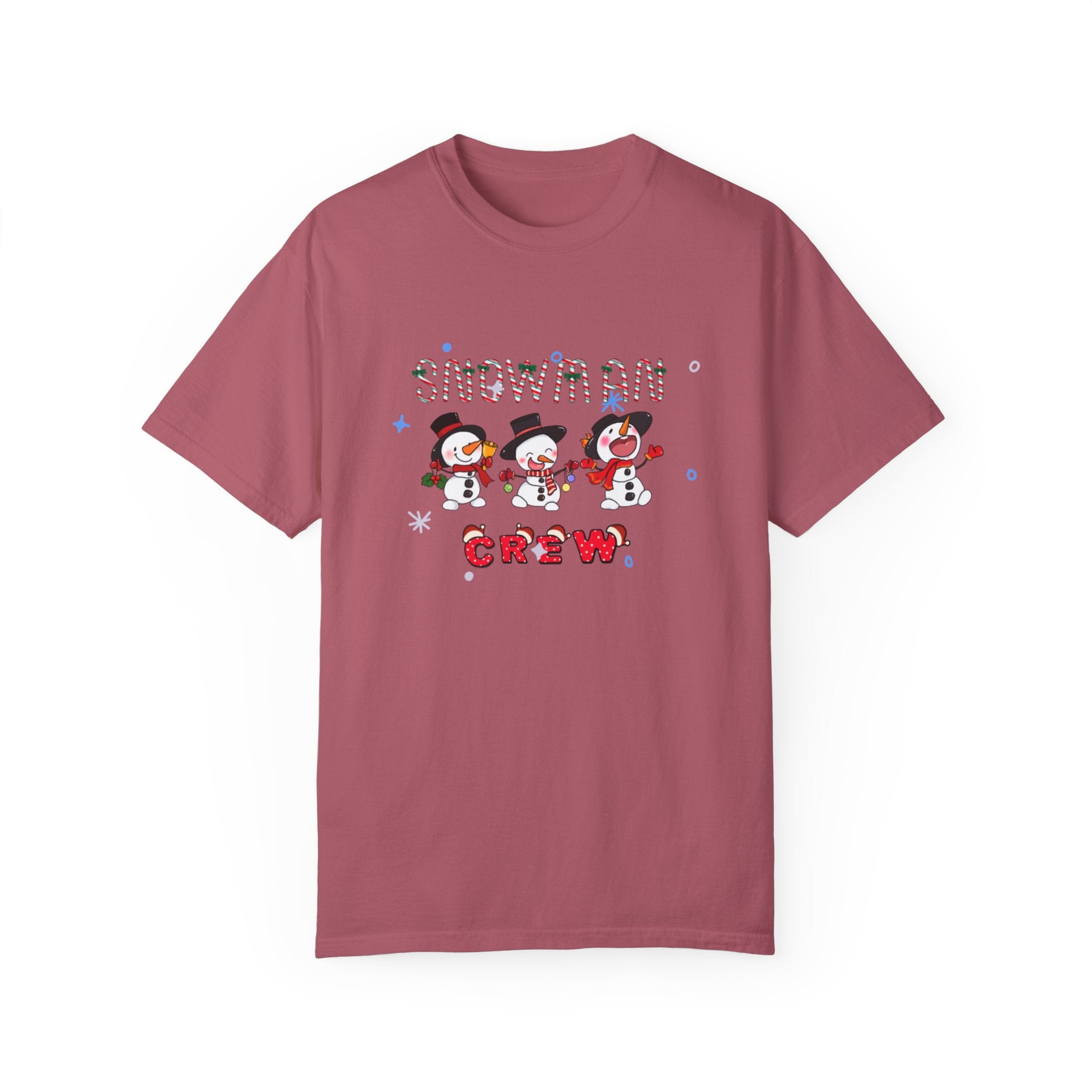 Snowman Crew Unisex Garment-Dyed T-shirt