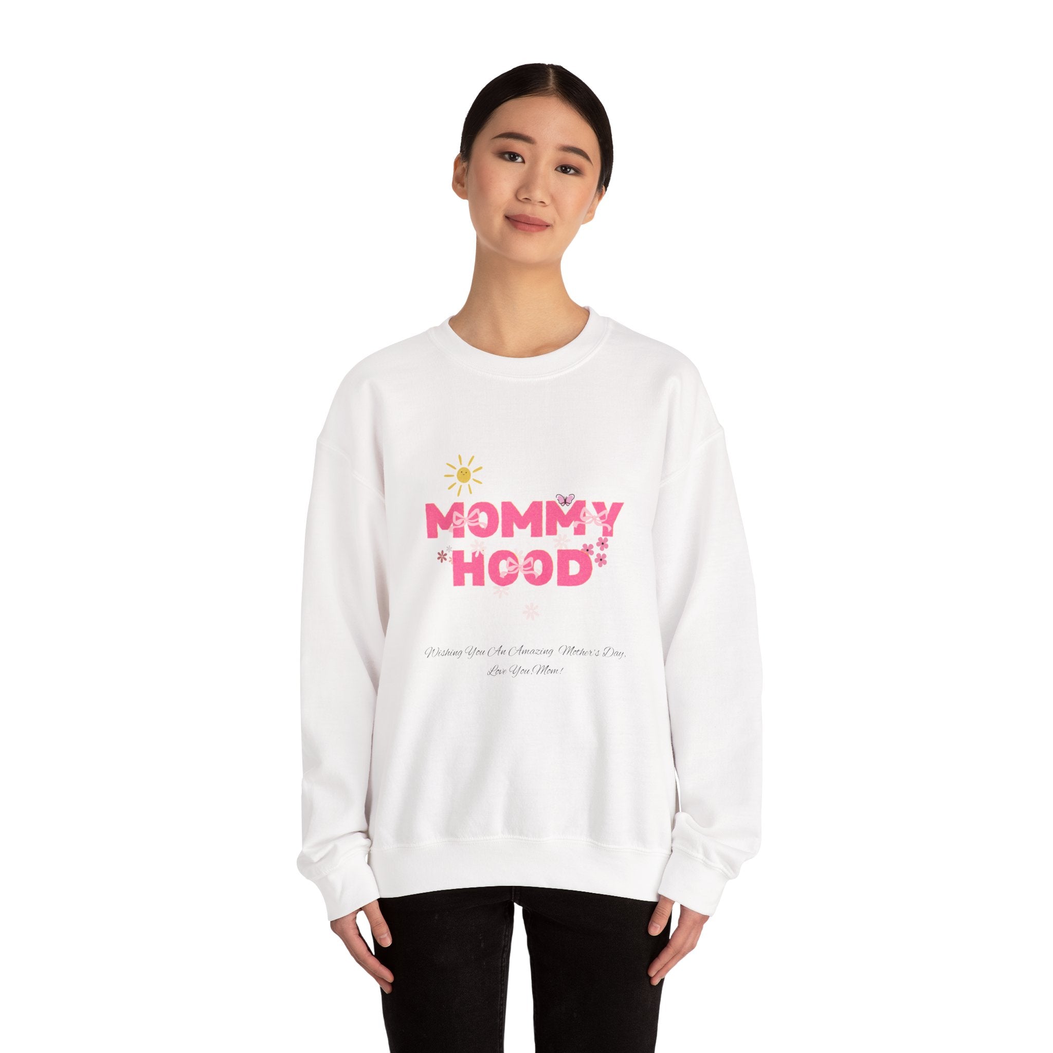 Mommy Hood Unisex Crewneck Sweatshirt