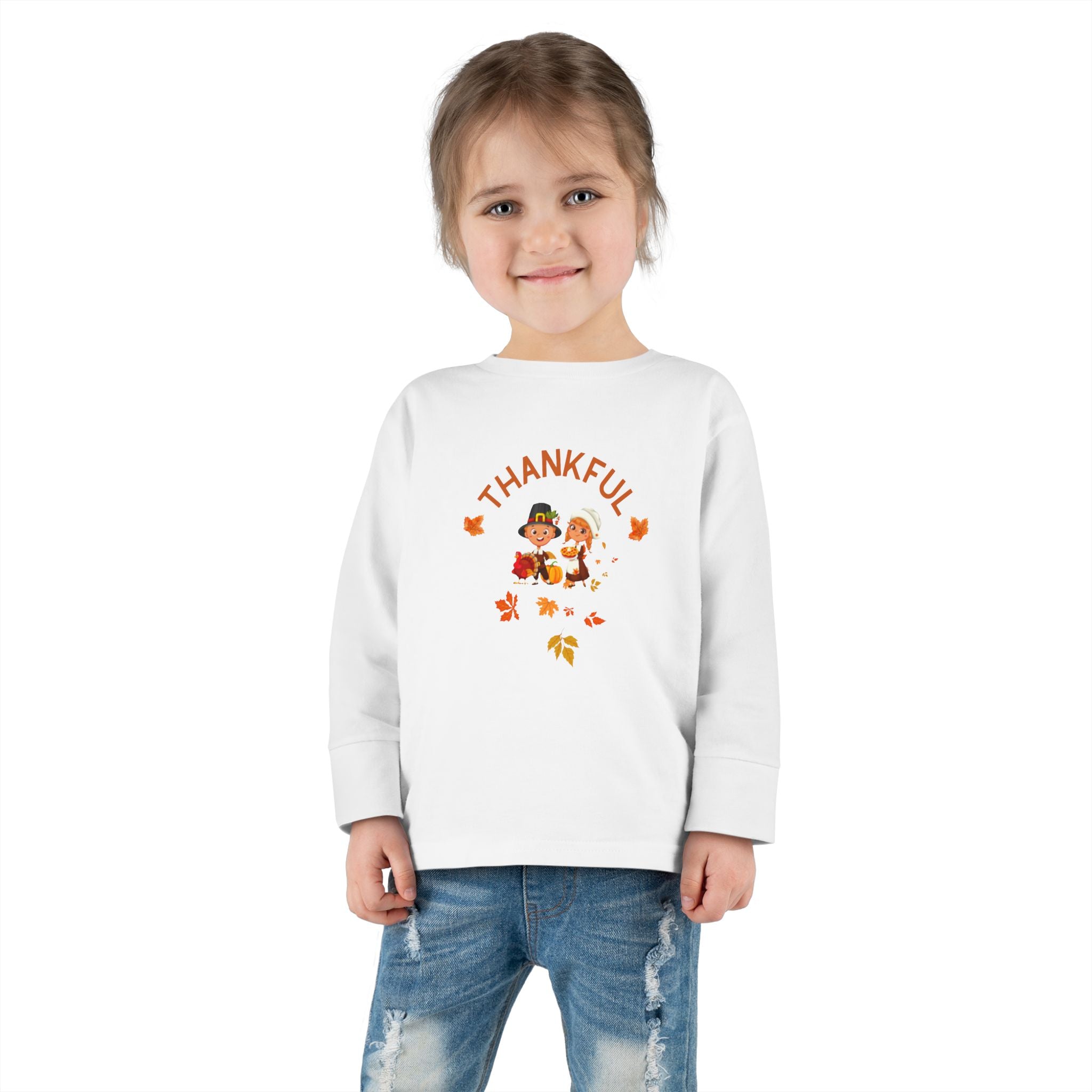 Pilgrims Turkey Day Toddler Long Sleeve Tee